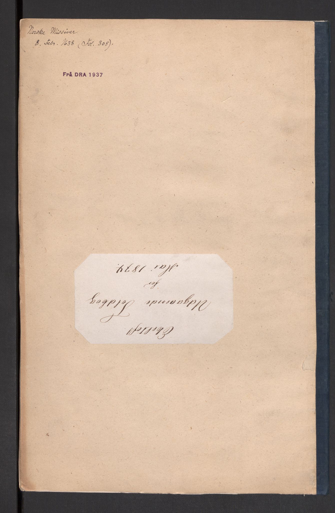 Danske Kanselli 1572-1799, AV/RA-EA-3023/F/Fc/Fcc/Fcca/L0008: Norske innlegg 1572-1799, 1635-1638, p. 344