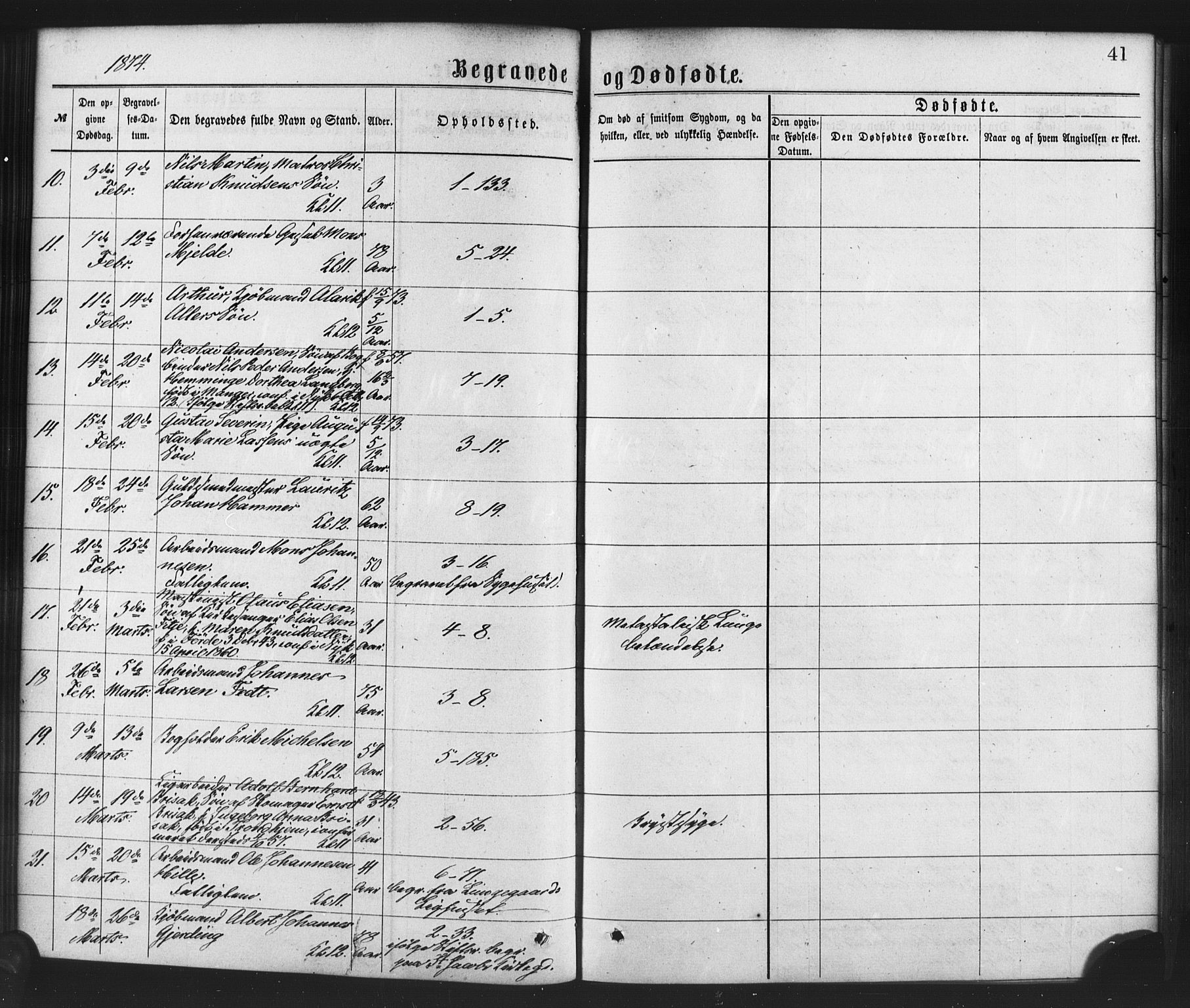 Nykirken Sokneprestembete, SAB/A-77101/H/Haa/L0043: Parish register (official) no. E 3, 1869-1882, p. 41