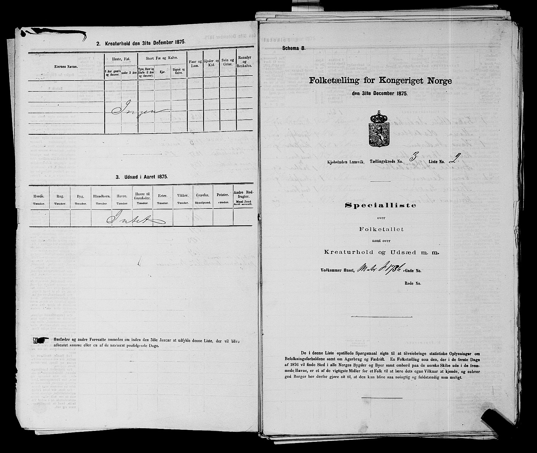 SAKO, 1875 census for 0707P Larvik, 1875, p. 513