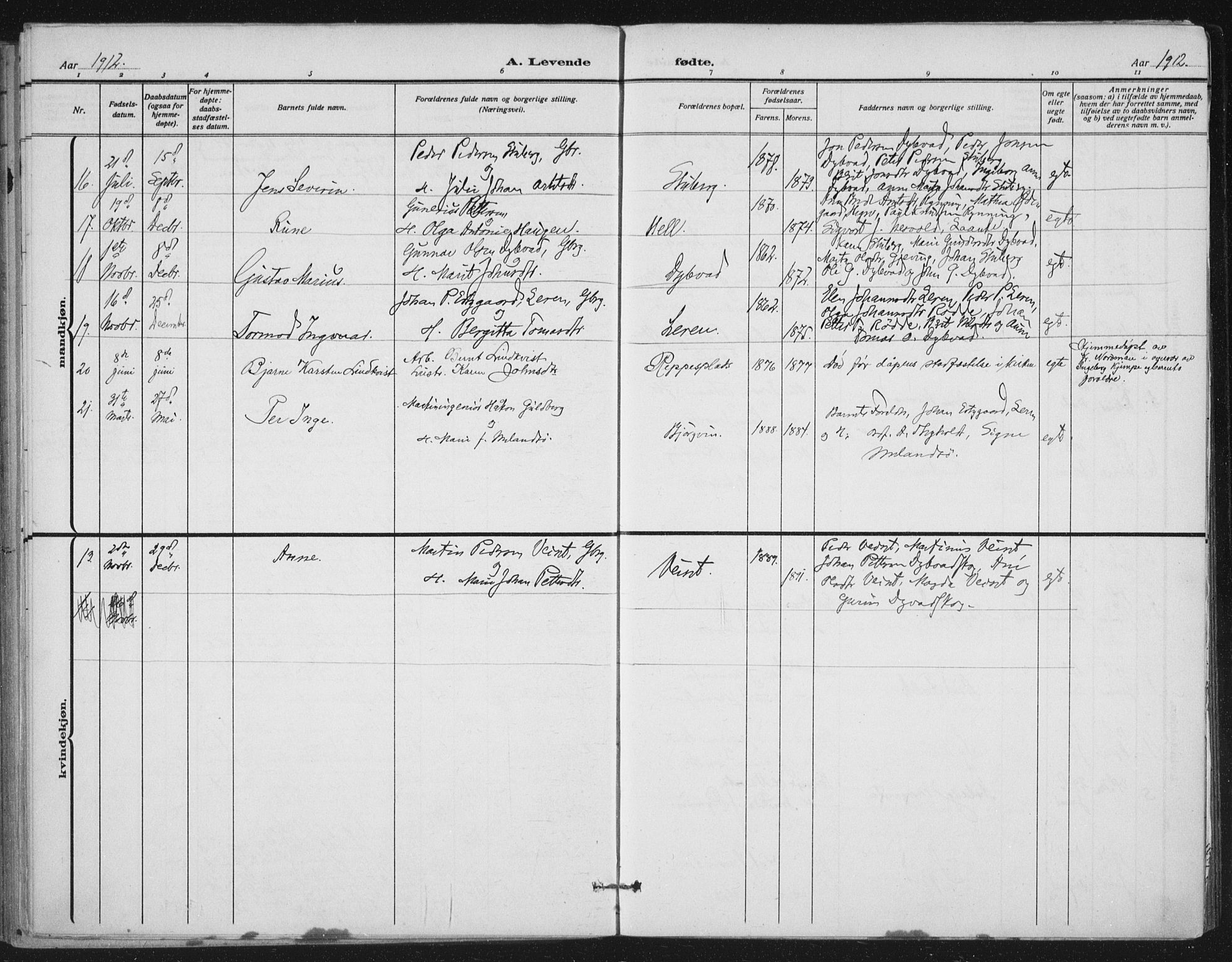 Ministerialprotokoller, klokkerbøker og fødselsregistre - Nord-Trøndelag, AV/SAT-A-1458/710/L0095: Parish register (official) no. 710A01, 1880-1914