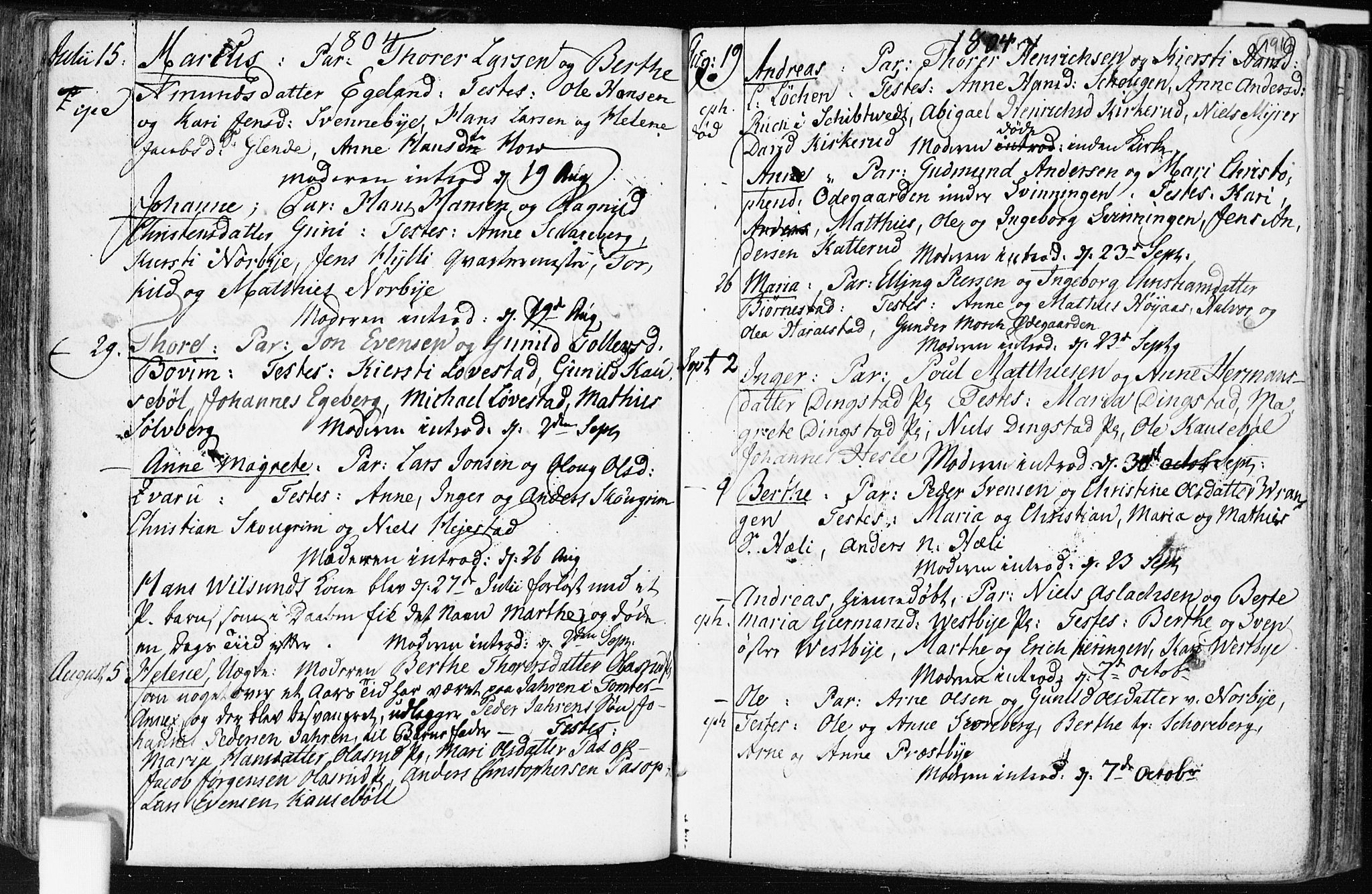 Spydeberg prestekontor Kirkebøker, AV/SAO-A-10924/F/Fa/L0003: Parish register (official) no. I 3, 1778-1814, p. 191