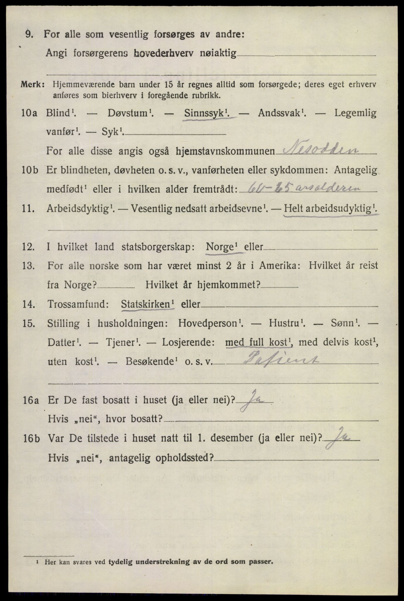 SAKO, 1920 census for Lier, 1920, p. 23289