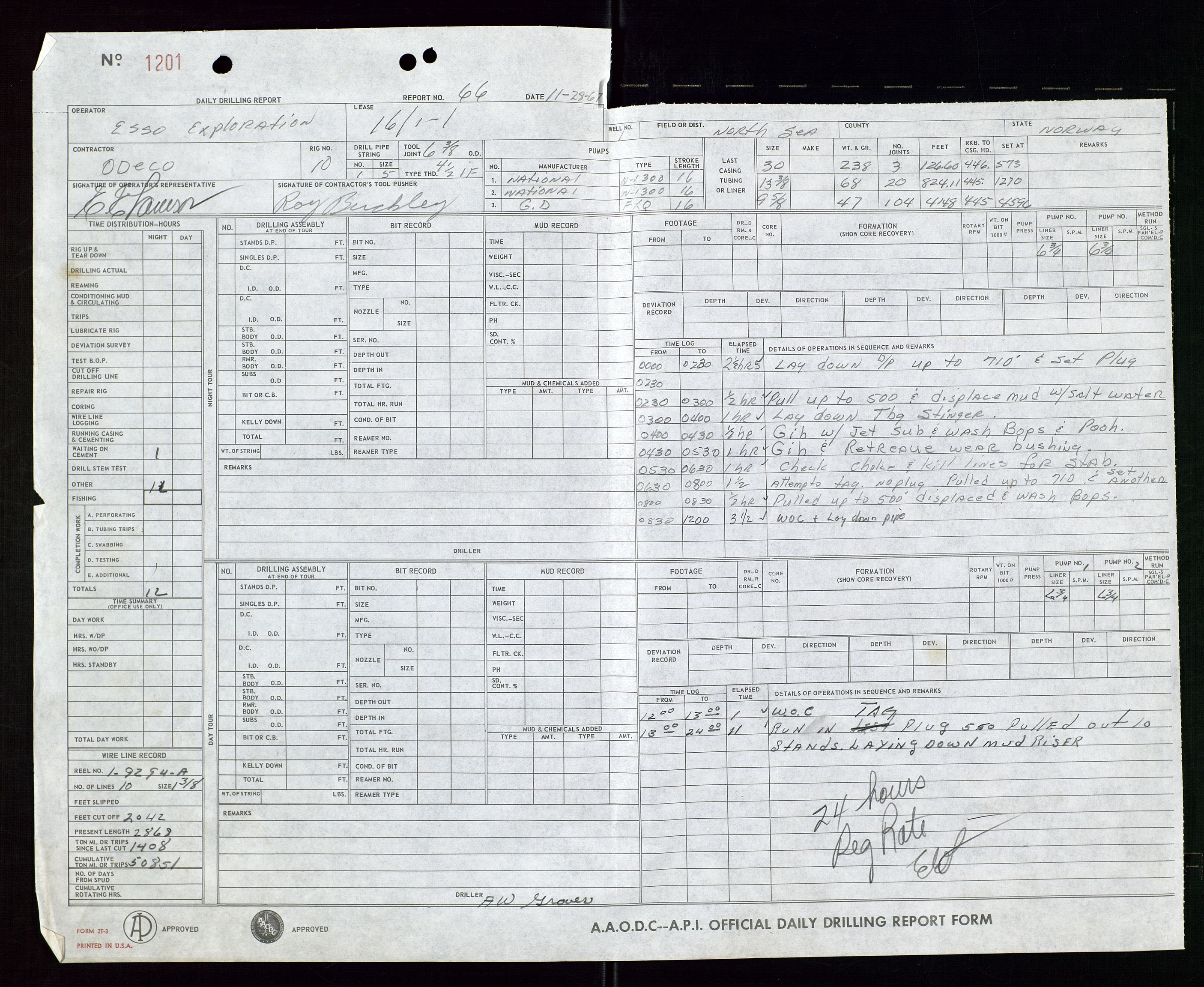 Pa 1512 - Esso Exploration and Production Norway Inc., AV/SAST-A-101917/E/Ea/L0014: Well 16/1-1, 1967-1968, p. 776