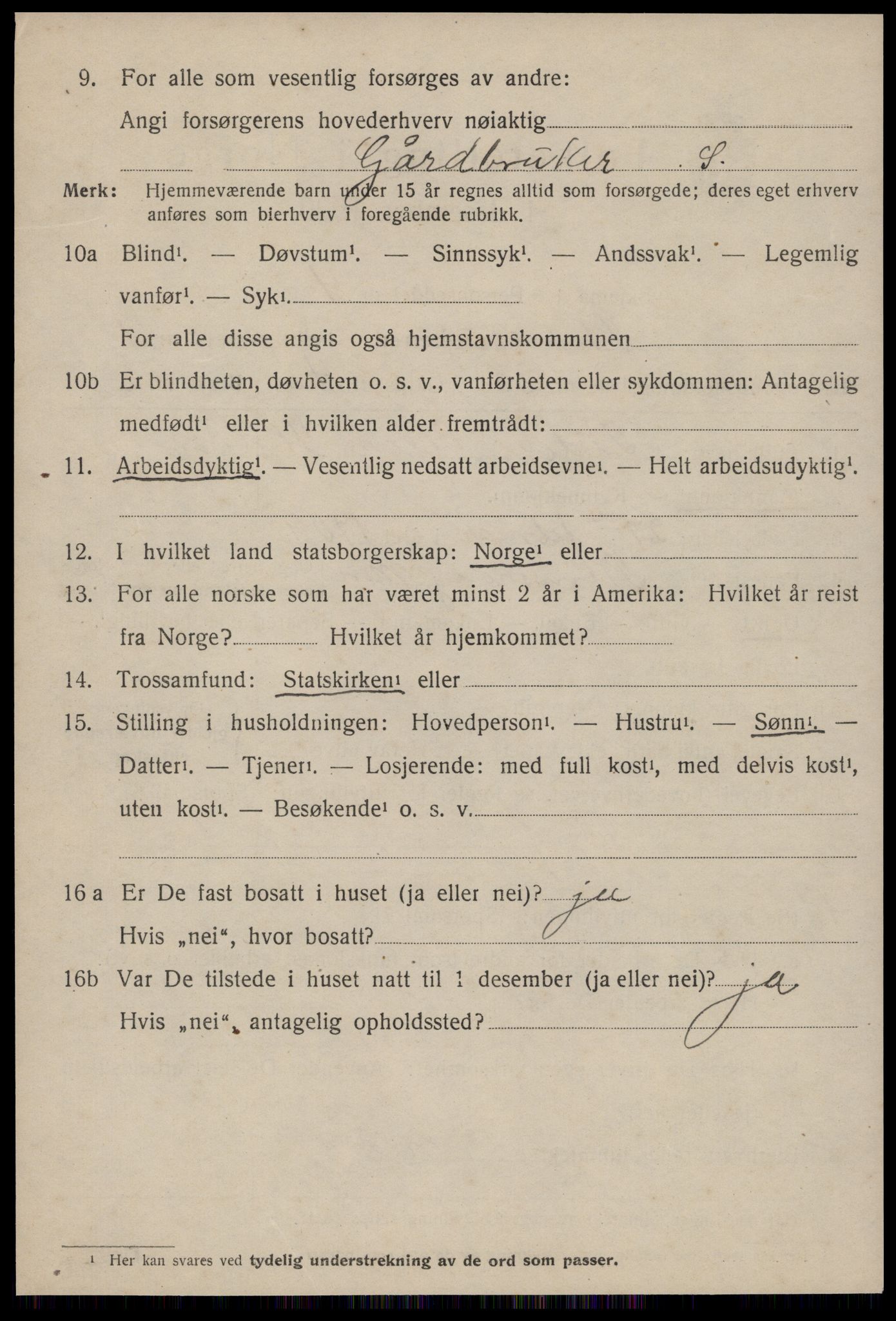 SAT, 1920 census for Stemshaug, 1920, p. 645