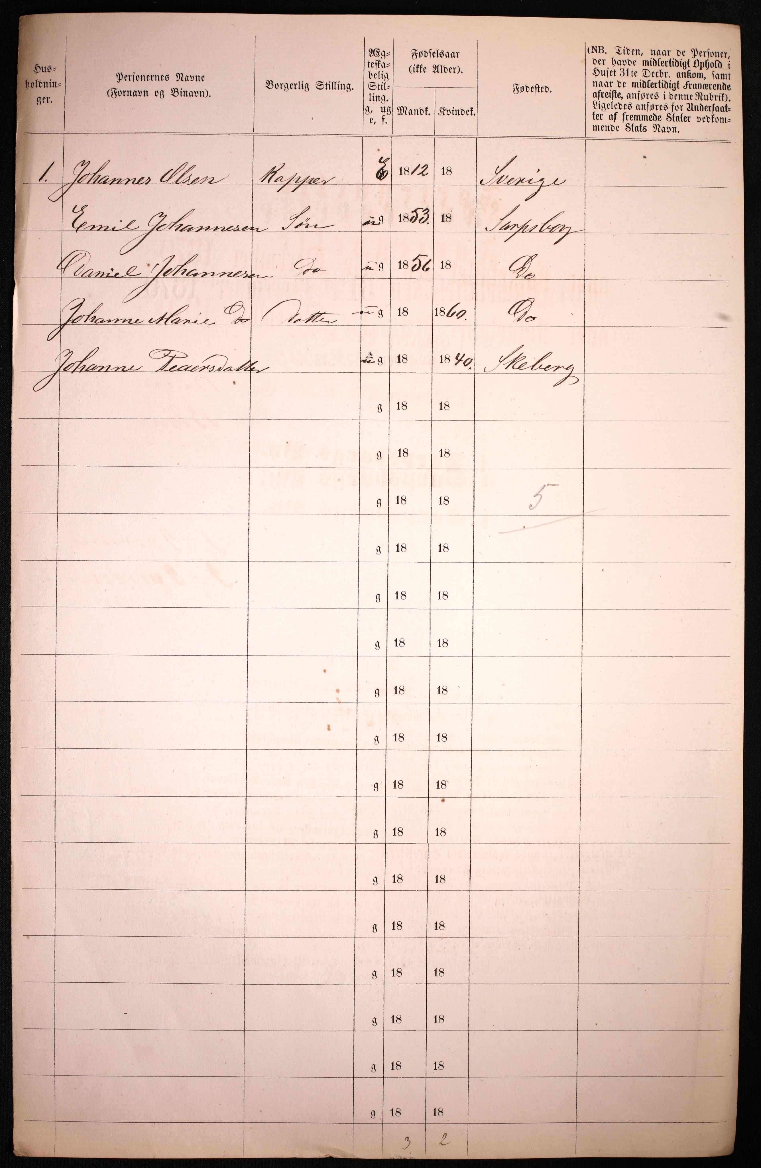 RA, 1870 census for 0102 Sarpsborg, 1870, p. 408