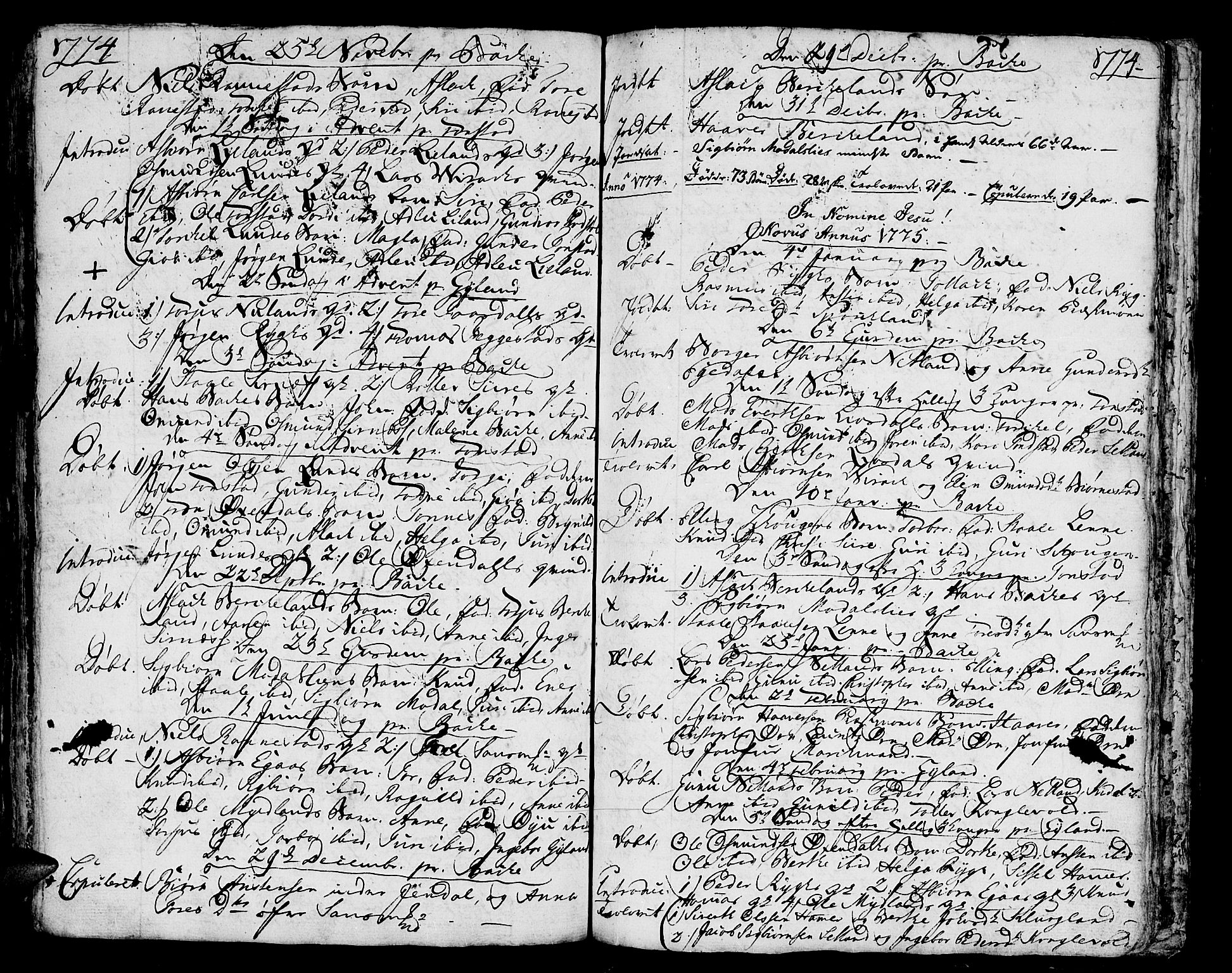 Bakke sokneprestkontor, AV/SAK-1111-0002/F/Fa/Faa/L0001: Parish register (official) no. A 1, 1741-1780, p. 206