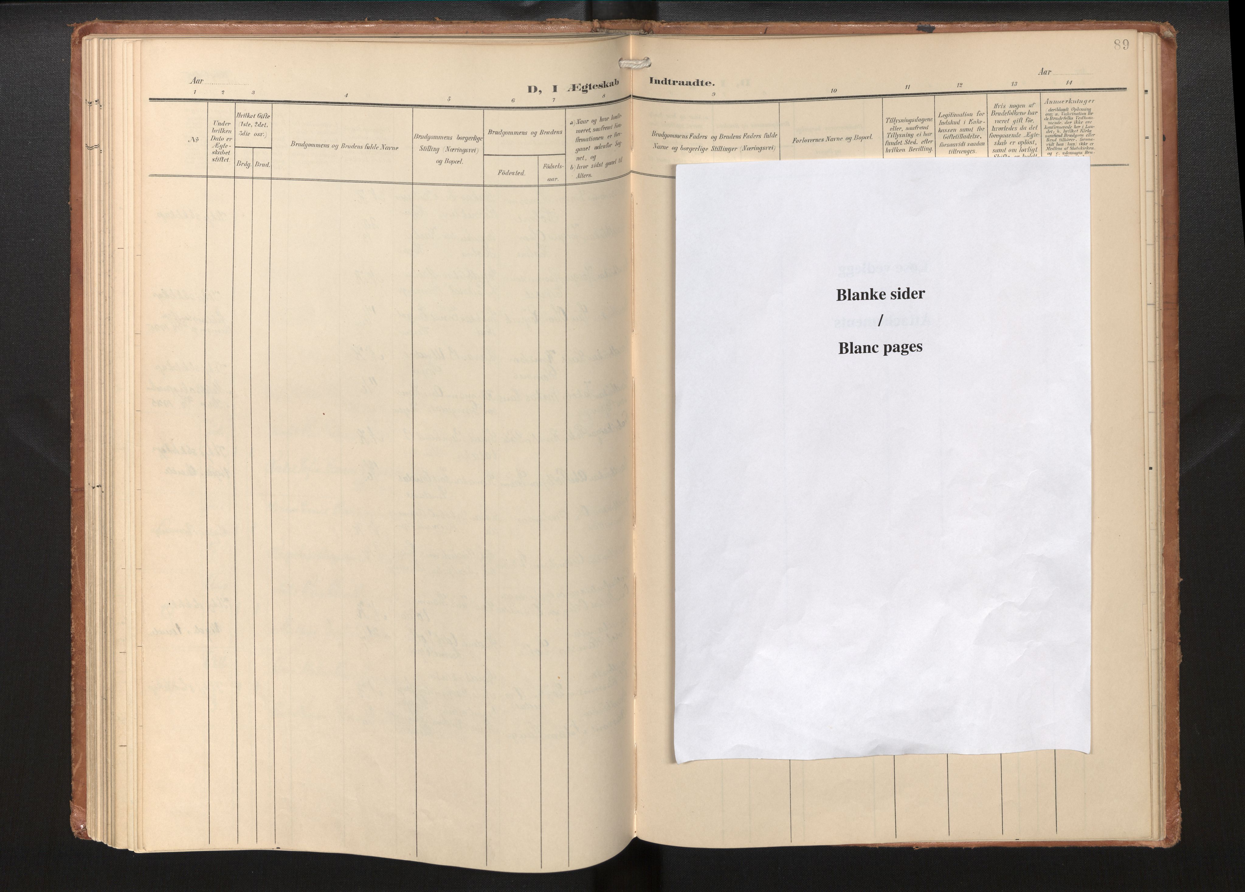 Gloppen sokneprestembete, SAB/A-80101/H/Haa/Haae/L0002: Parish register (official) no. E 2, 1904-1925, p. 88b-89a