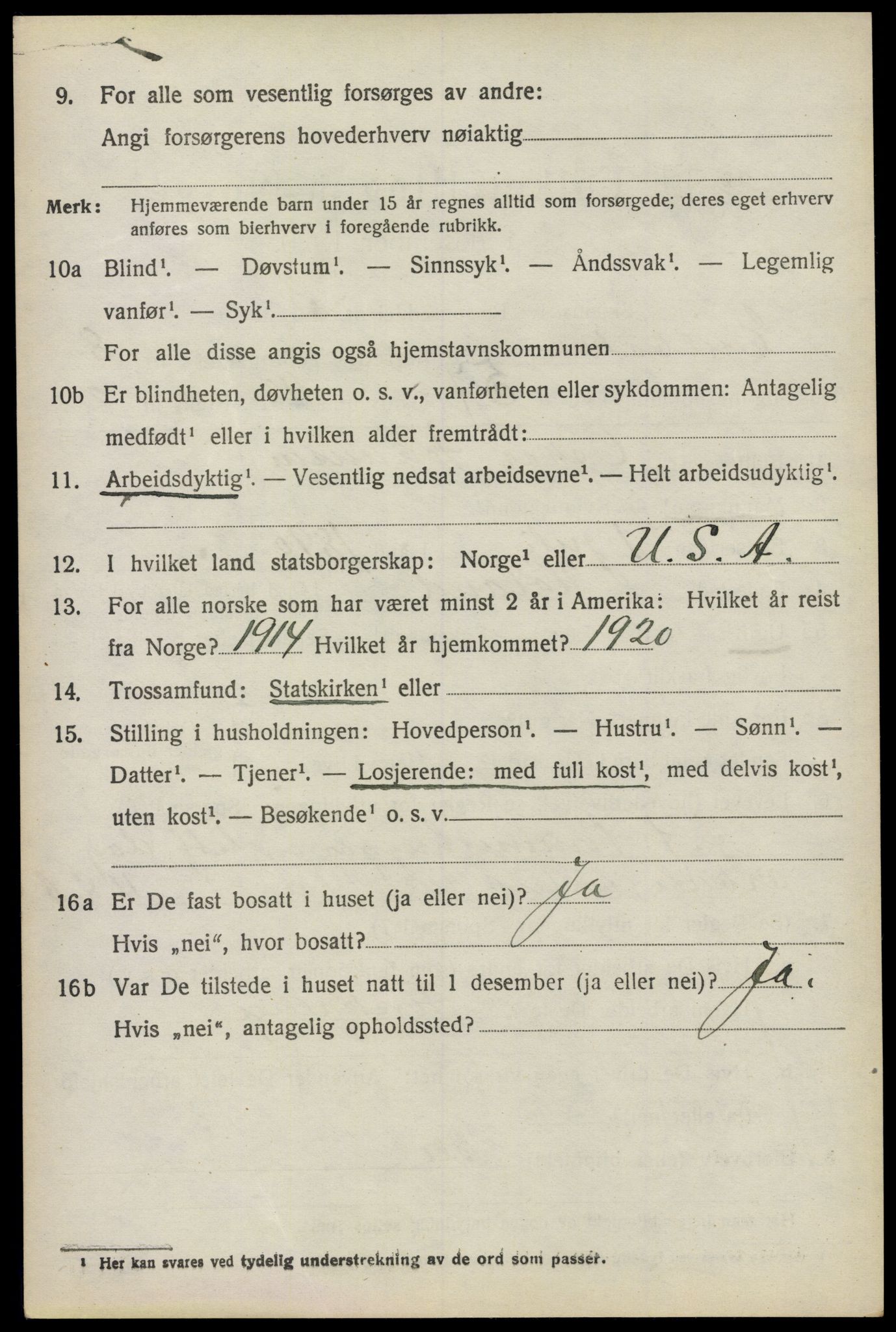 SAO, 1920 census for Enebakk, 1920, p. 7558