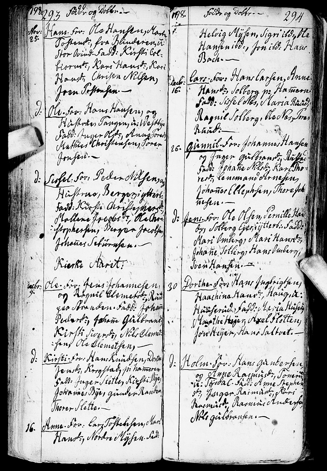 Enebakk prestekontor Kirkebøker, AV/SAO-A-10171c/F/Fa/L0002: Parish register (official) no. I 2, 1755-1806, p. 293-294