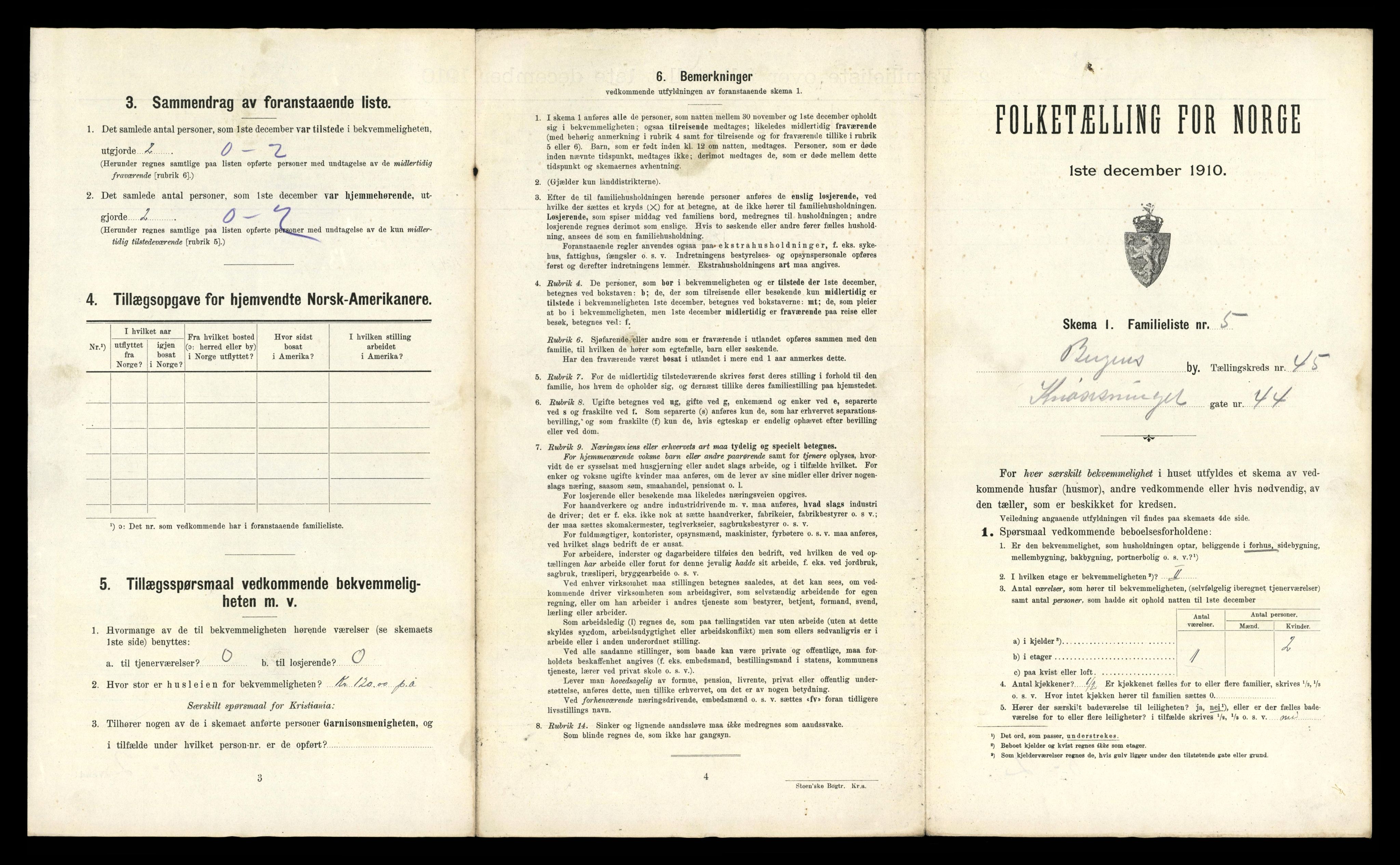 RA, 1910 census for Bergen, 1910, p. 16081