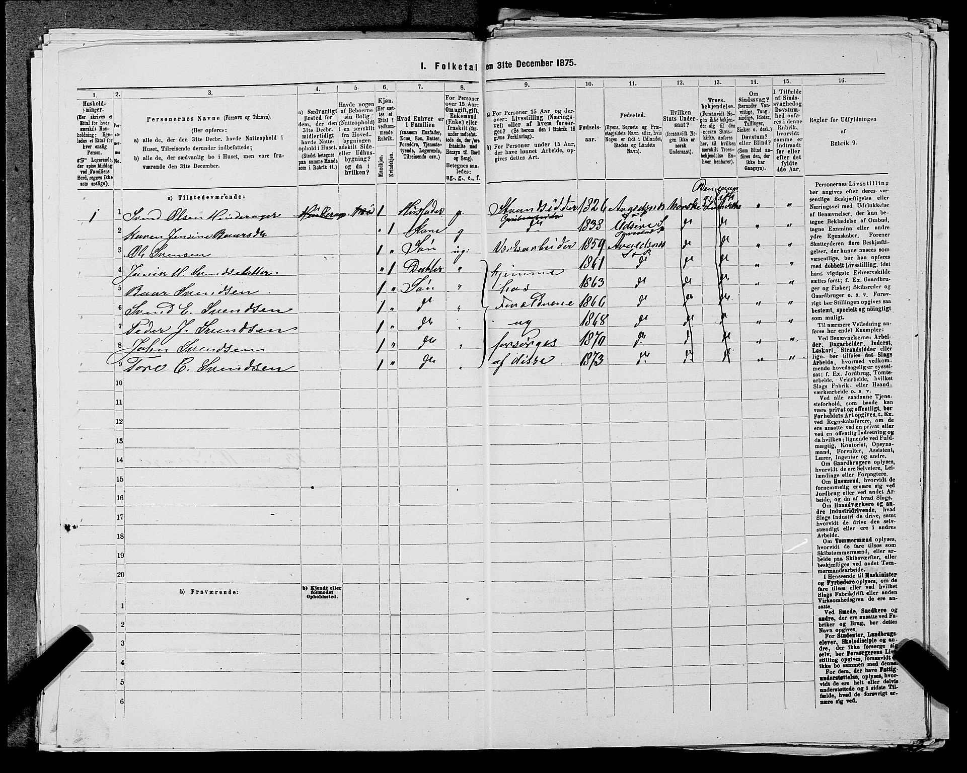 SAST, 1875 census for 1147L Avaldsnes/Avaldsnes og Kopervik, 1875, p. 727