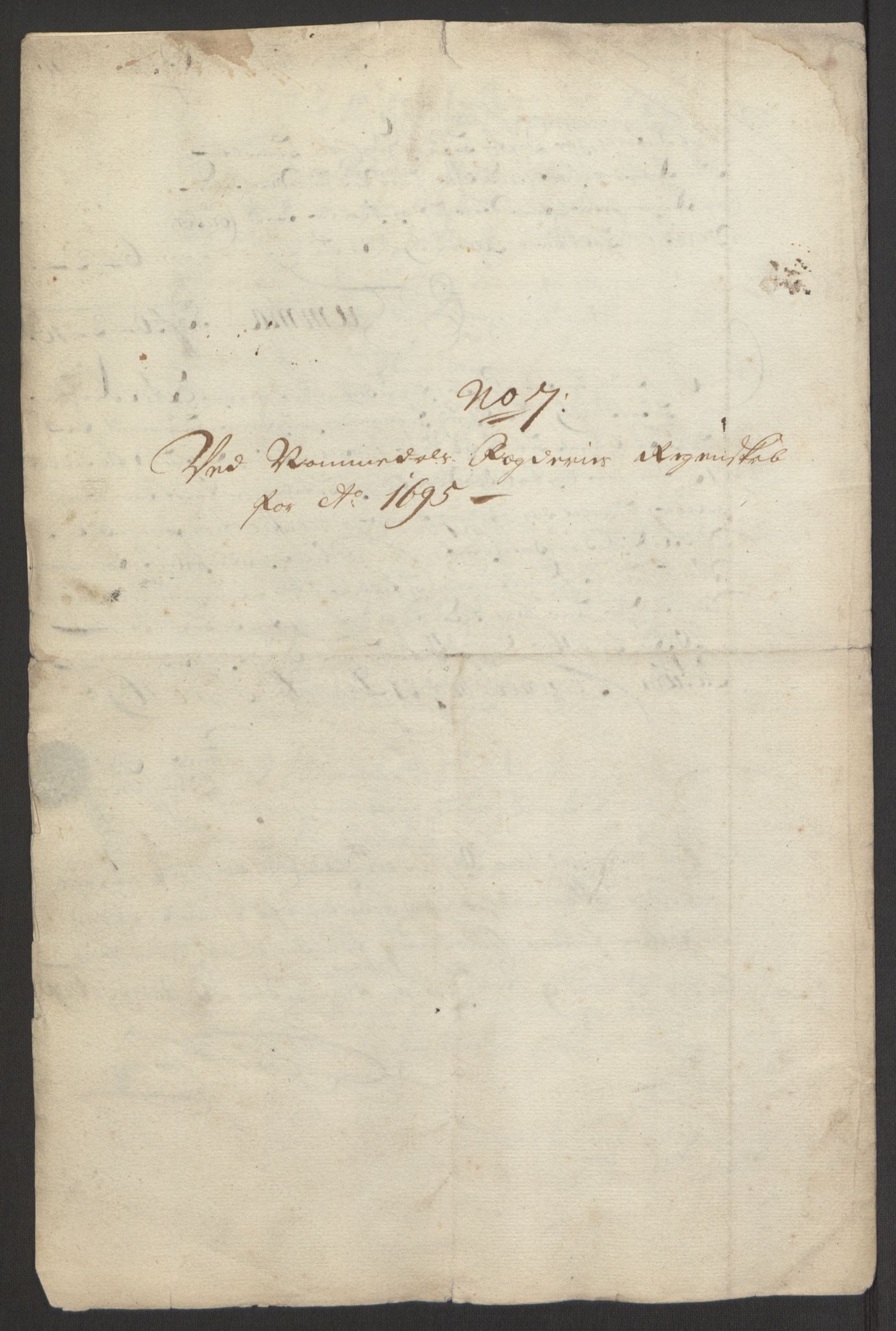 Rentekammeret inntil 1814, Reviderte regnskaper, Fogderegnskap, AV/RA-EA-4092/R64/L4424: Fogderegnskap Namdal, 1692-1695, p. 530