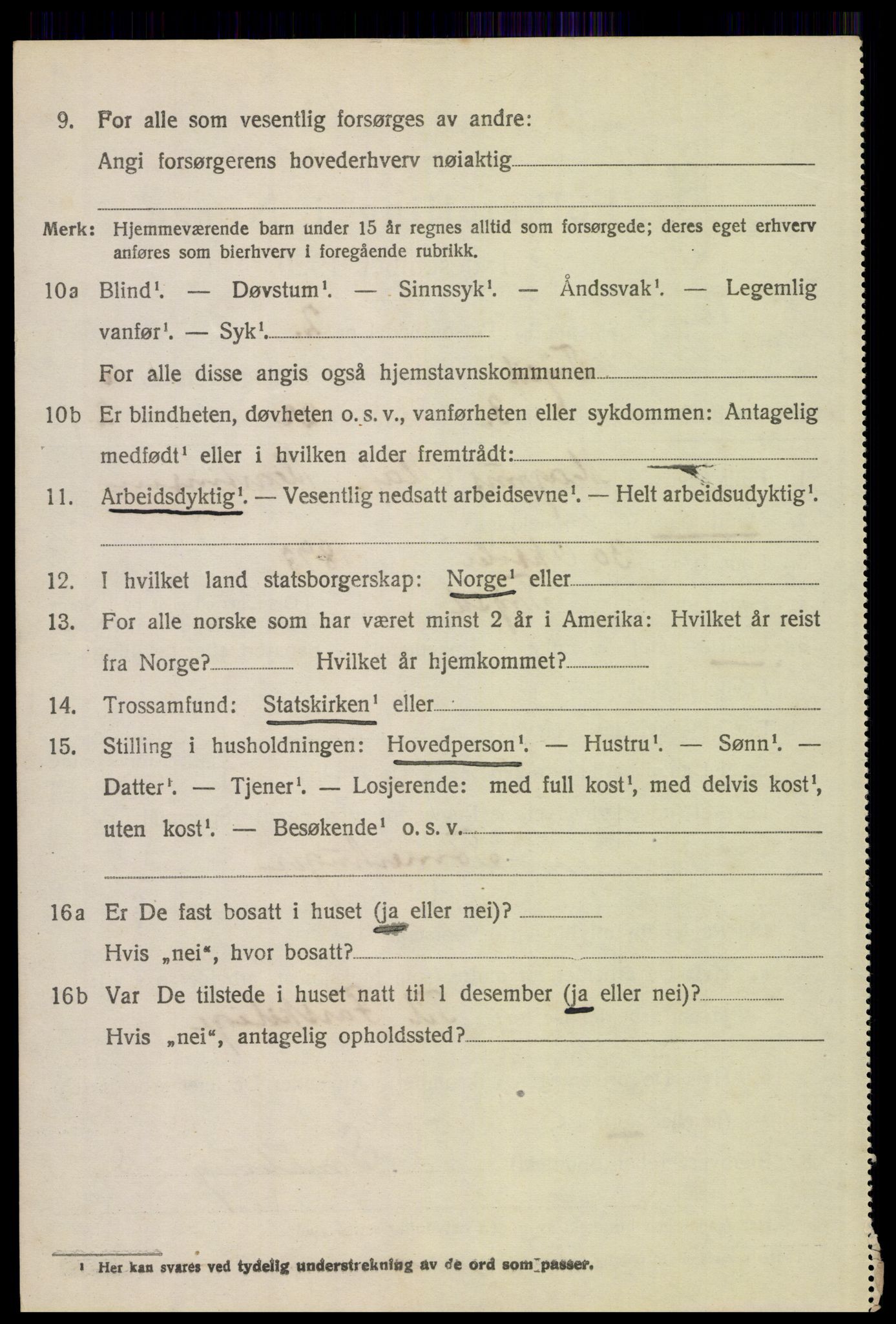 SAH, 1920 census for Trysil, 1920, p. 6884
