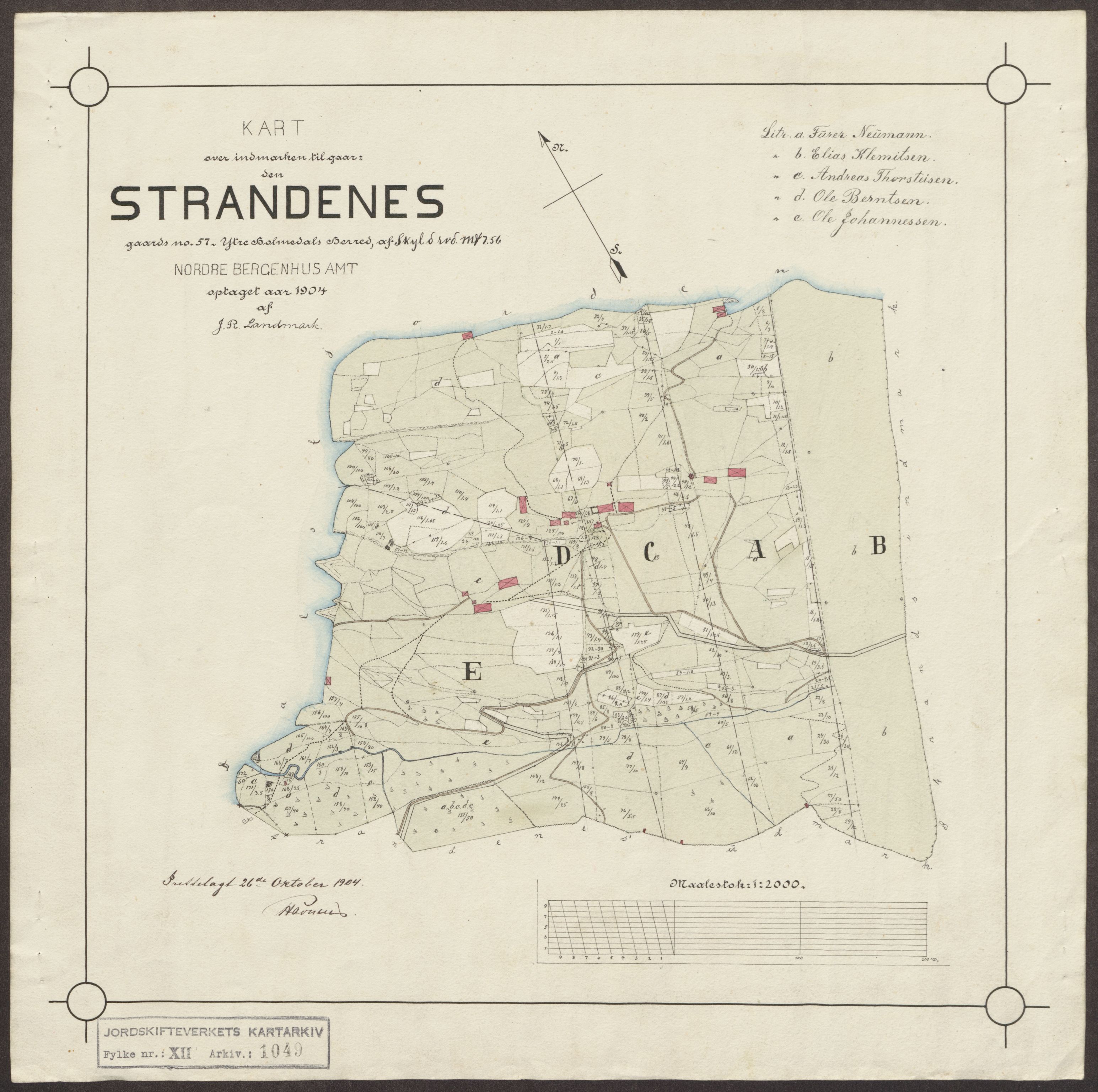 Jordskifteverkets kartarkiv, AV/RA-S-3929/T, 1859-1988, p. 1188