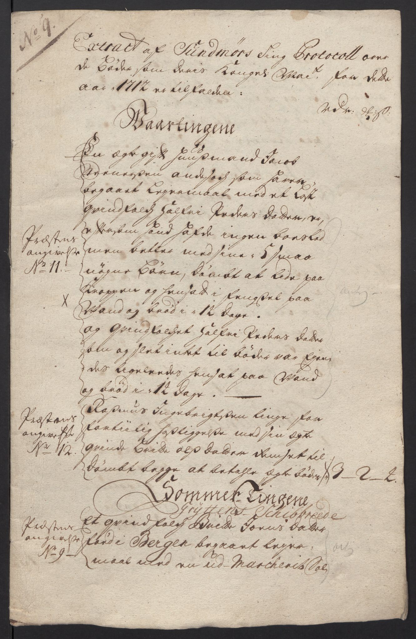Rentekammeret inntil 1814, Reviderte regnskaper, Fogderegnskap, RA/EA-4092/R54/L3565: Fogderegnskap Sunnmøre, 1712-1713, p. 129