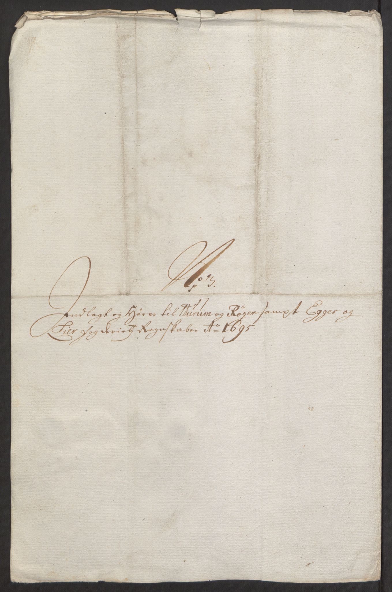 Rentekammeret inntil 1814, Reviderte regnskaper, Fogderegnskap, AV/RA-EA-4092/R30/L1694: Fogderegnskap Hurum, Røyken, Eiker og Lier, 1694-1696, p. 170