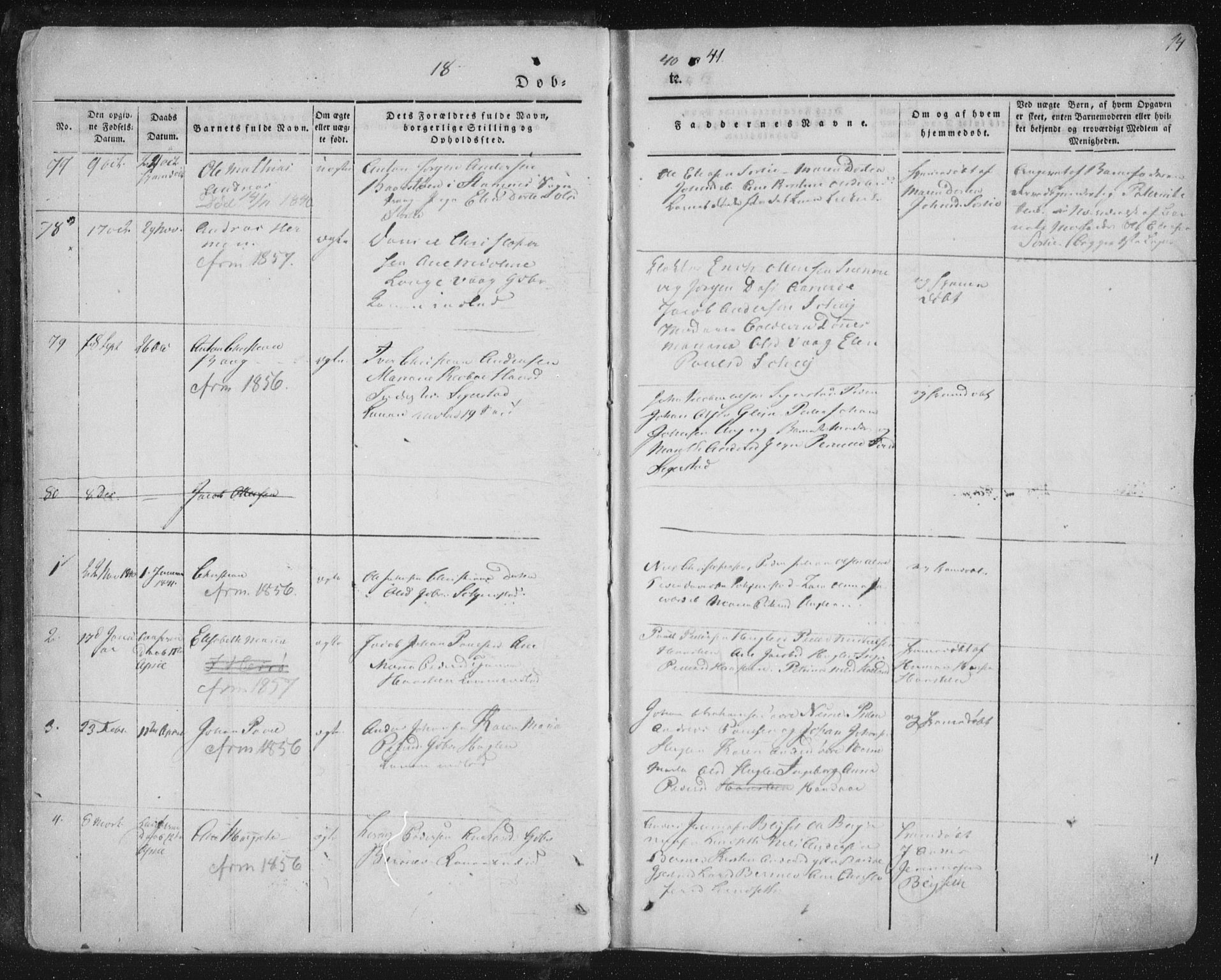 Ministerialprotokoller, klokkerbøker og fødselsregistre - Nordland, AV/SAT-A-1459/838/L0549: Parish register (official) no. 838A07, 1840-1854, p. 14