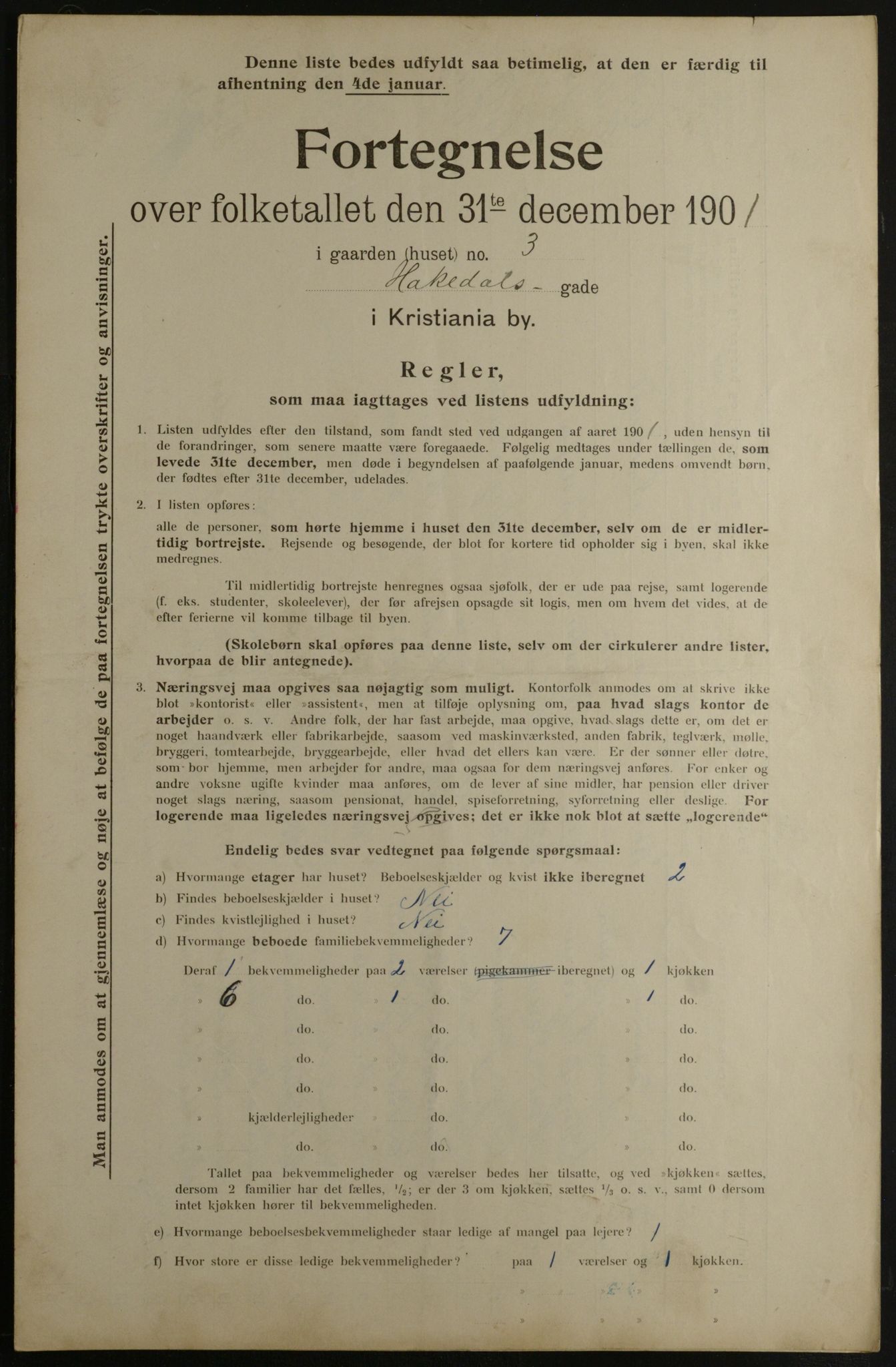 OBA, Municipal Census 1901 for Kristiania, 1901, p. 5498