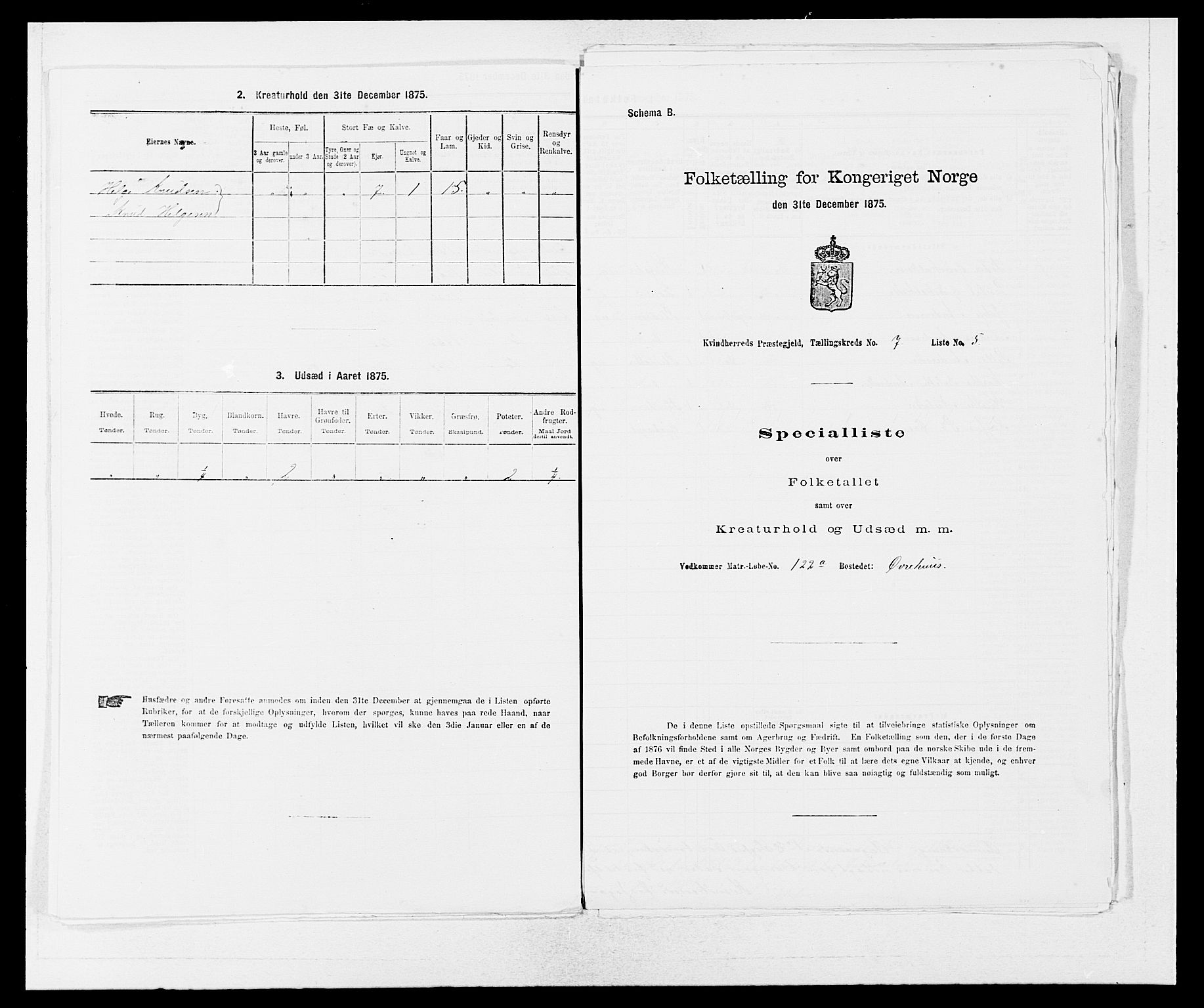 SAB, 1875 census for 1224P Kvinnherad, 1875, p. 483