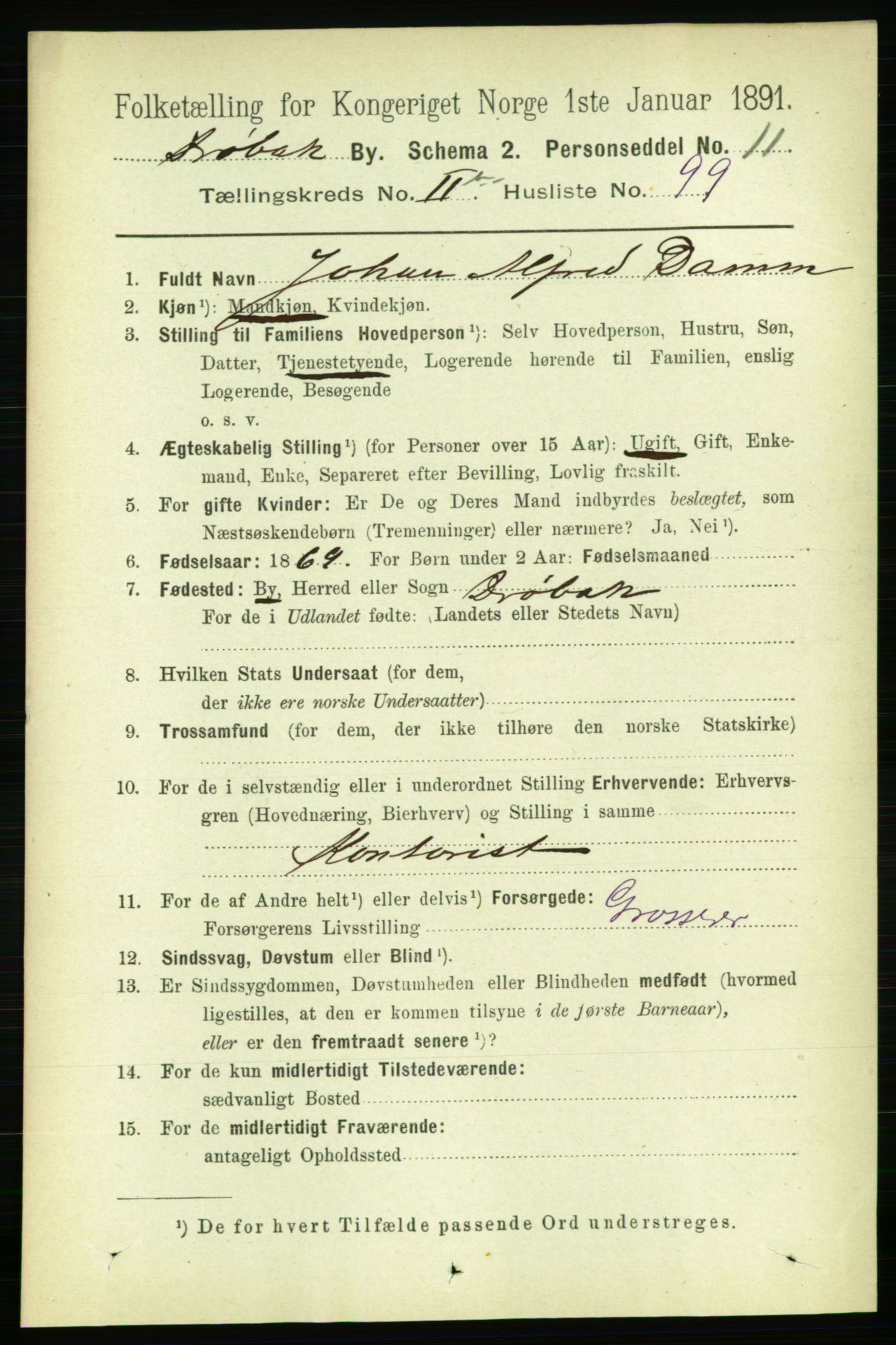 RA, 1891 census for 0203 Drøbak, 1891, p. 1870