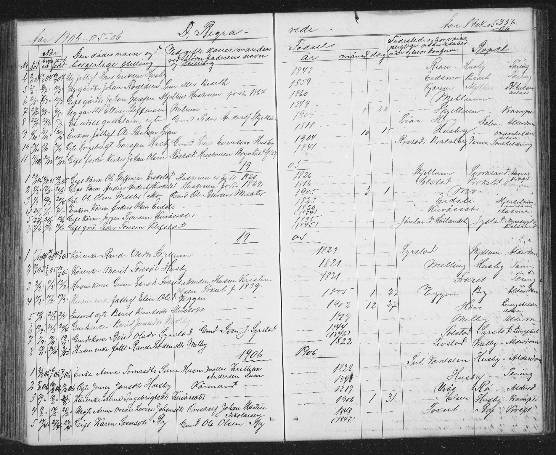 Ministerialprotokoller, klokkerbøker og fødselsregistre - Sør-Trøndelag, SAT/A-1456/667/L0798: Parish register (copy) no. 667C03, 1867-1929, p. 356