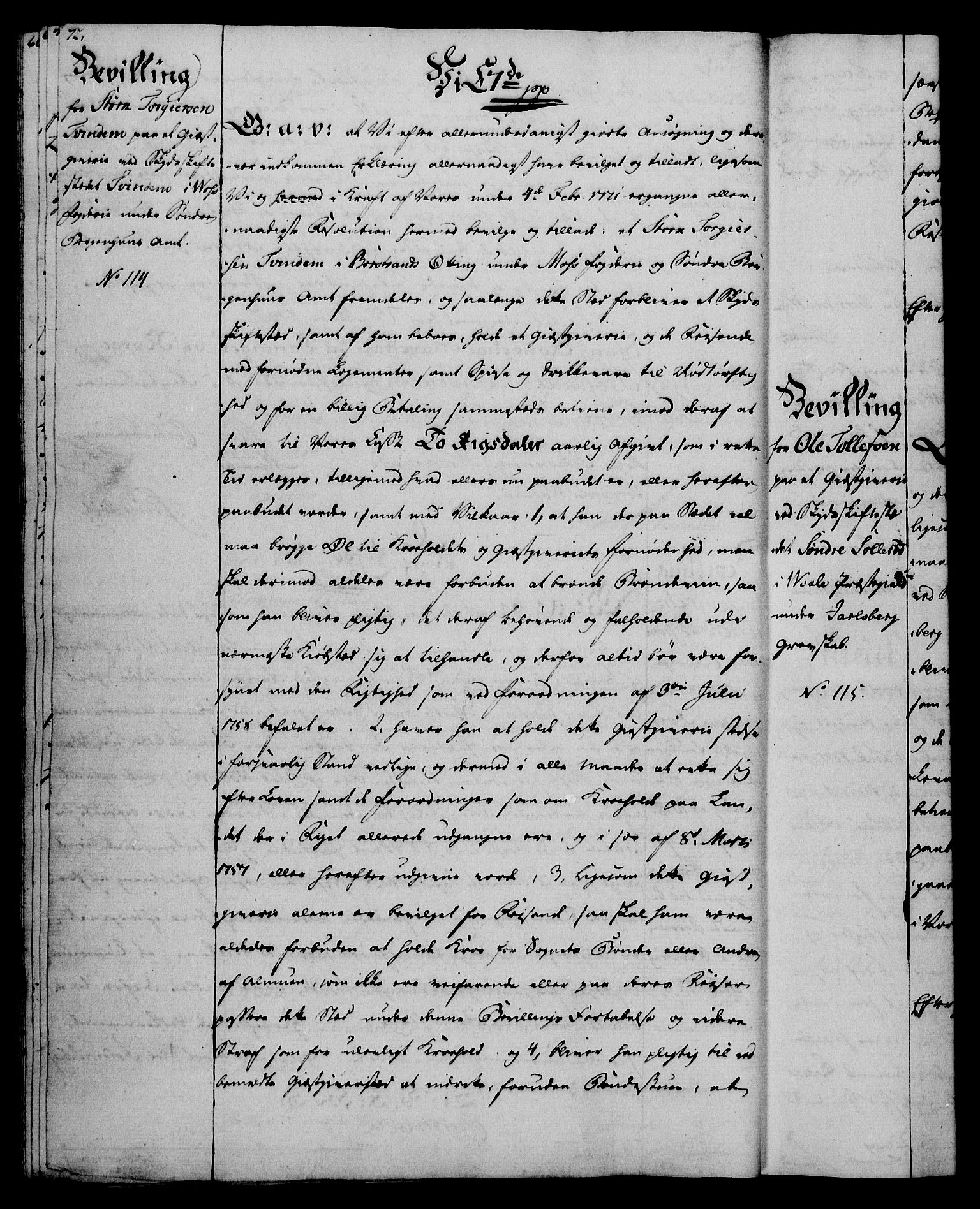 Rentekammeret, Kammerkanselliet, AV/RA-EA-3111/G/Gg/Gga/L0016: Norsk ekspedisjonsprotokoll med register (merket RK 53.16), 1794-1800, p. 72