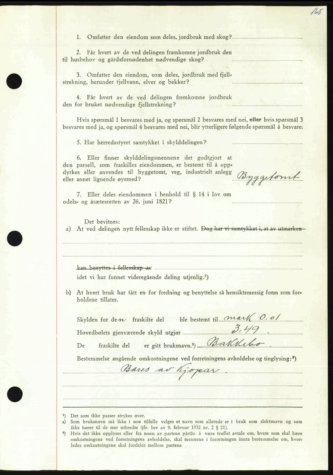 Nordmøre sorenskriveri, AV/SAT-A-4132/1/2/2Ca: Mortgage book no. A115, 1950-1950, Diary no: : 1594/1950