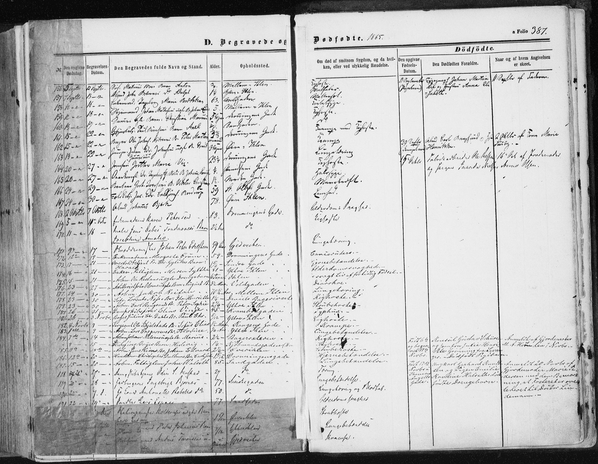 Ministerialprotokoller, klokkerbøker og fødselsregistre - Sør-Trøndelag, SAT/A-1456/602/L0115: Parish register (official) no. 602A13, 1860-1872, p. 387