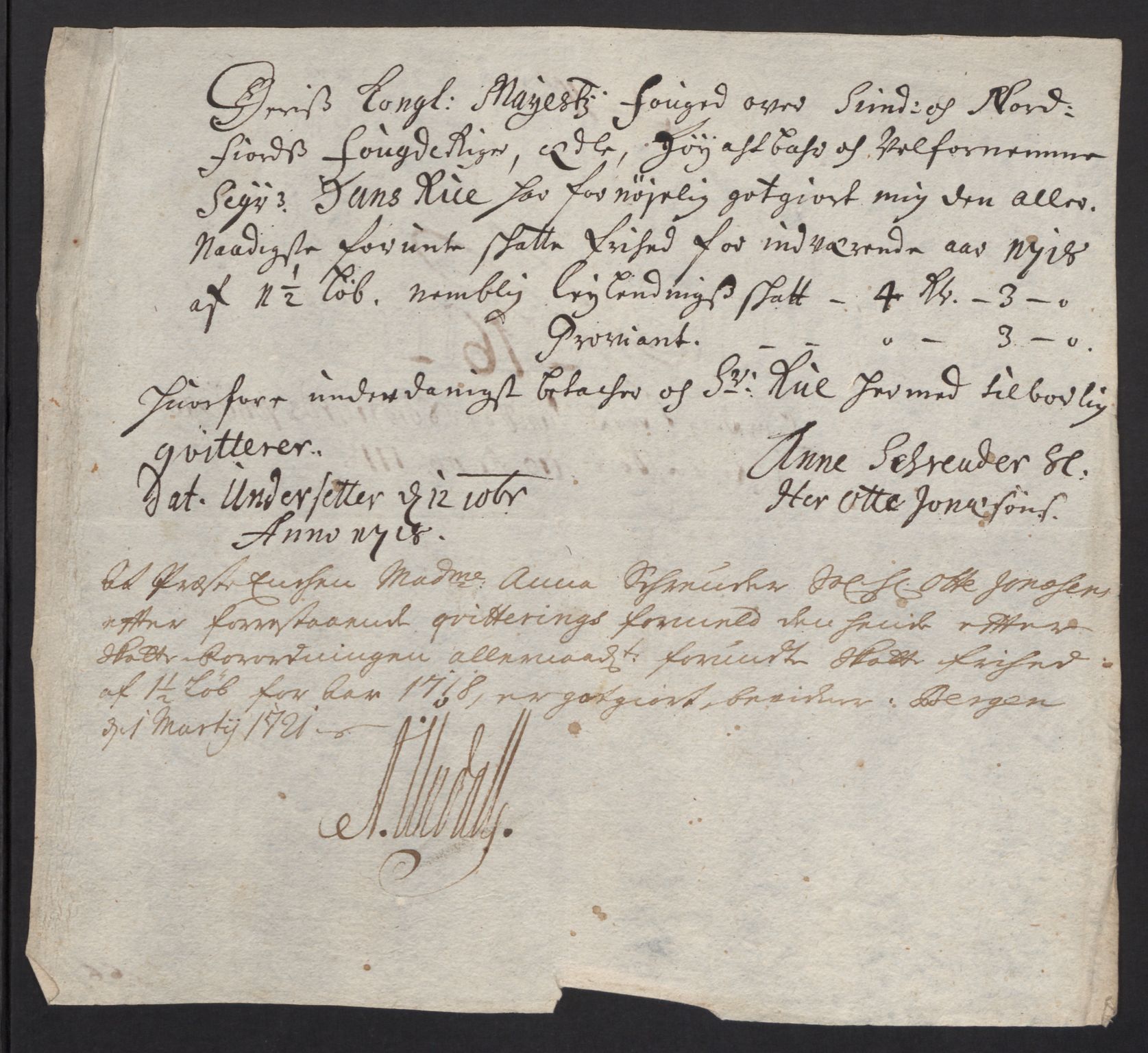 Rentekammeret inntil 1814, Reviderte regnskaper, Fogderegnskap, AV/RA-EA-4092/R53/L3441: Fogderegnskap Sunn- og Nordfjord, 1717-1718, p. 356