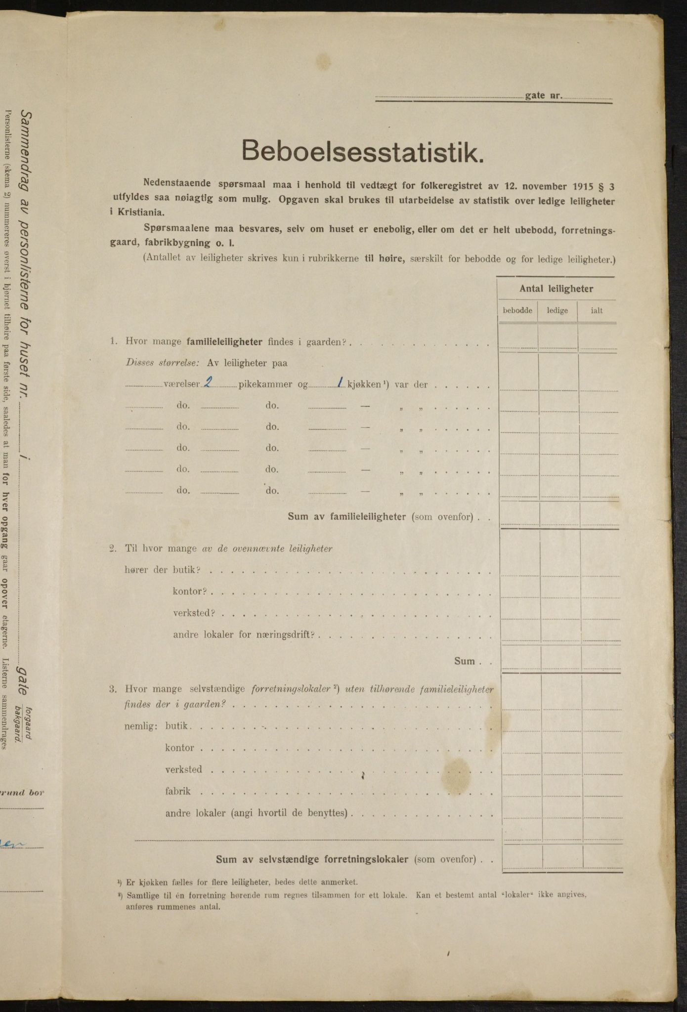 OBA, Municipal Census 1916 for Kristiania, 1916, p. 102014