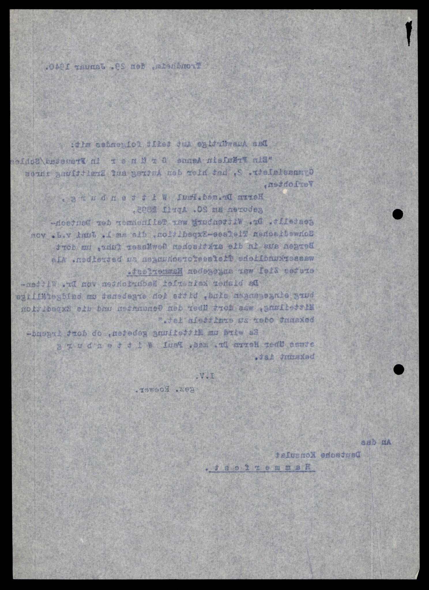 Forsvarets Overkommando. 2 kontor. Arkiv 11.4. Spredte tyske arkivsaker, AV/RA-RAFA-7031/D/Dar/Darc/L0021: FO.II. Tyske konsulater, 1929-1940, p. 564