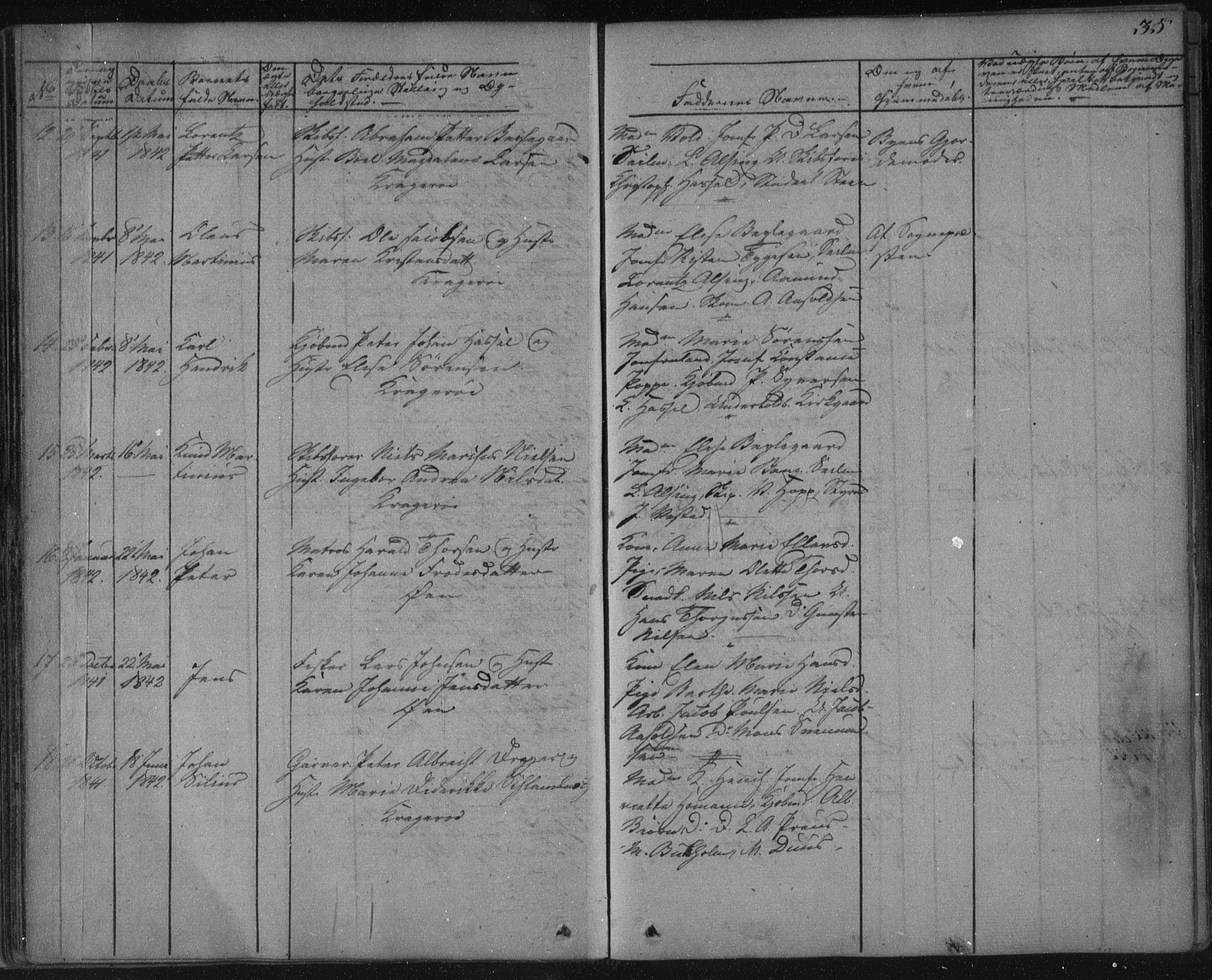 Kragerø kirkebøker, AV/SAKO-A-278/F/Fa/L0005: Parish register (official) no. 5, 1832-1847, p. 35