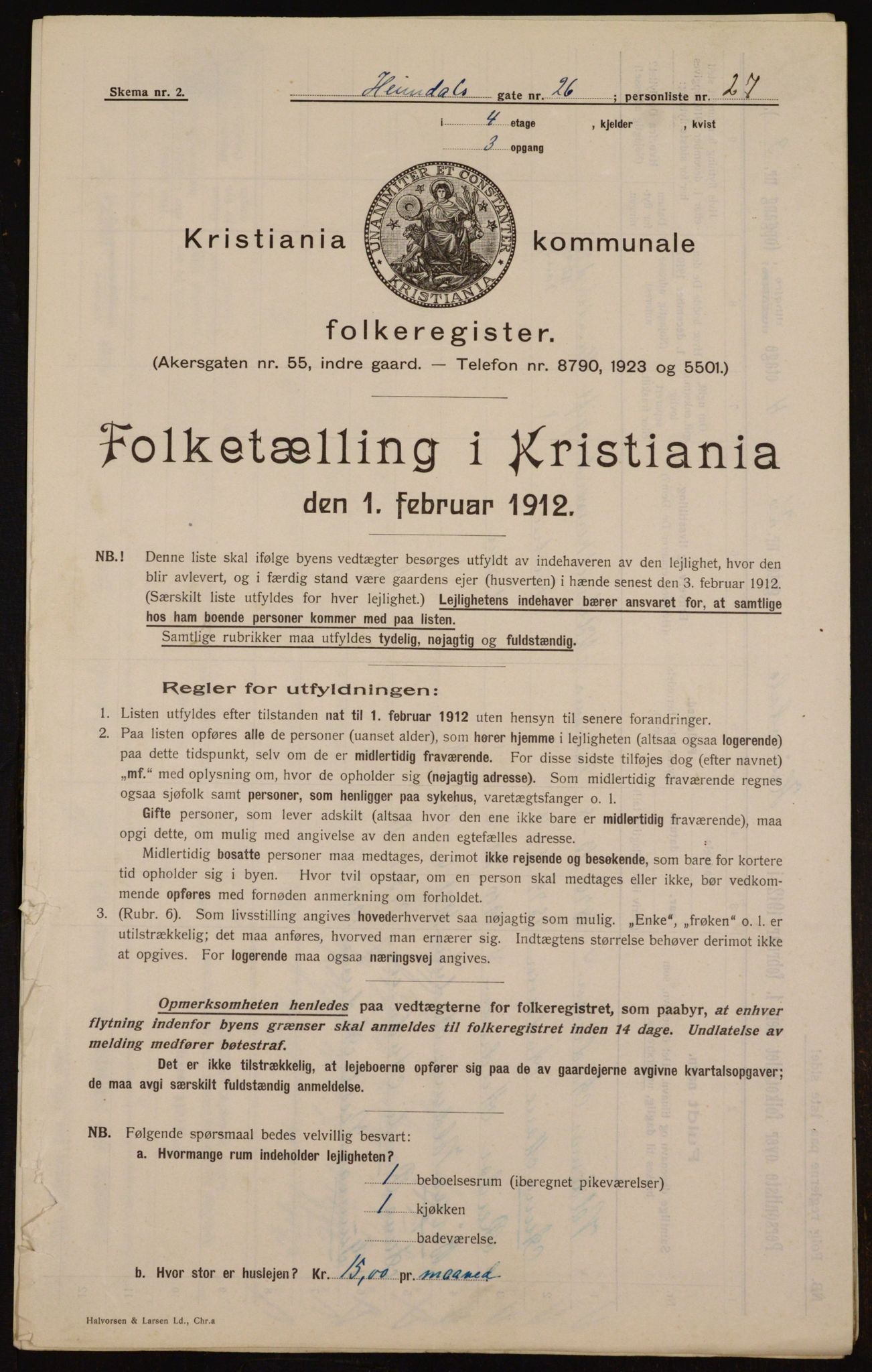 OBA, Municipal Census 1912 for Kristiania, 1912, p. 37185