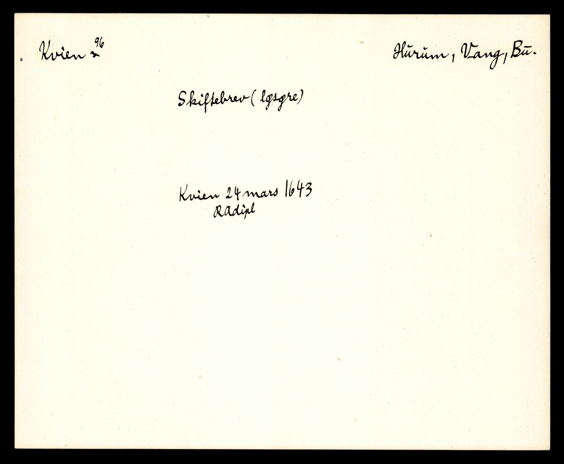 Riksarkivets diplomsamling, AV/RA-EA-5965/F35/F35e/L0011: Registreringssedler Oppland 3, 1400-1700, p. 719