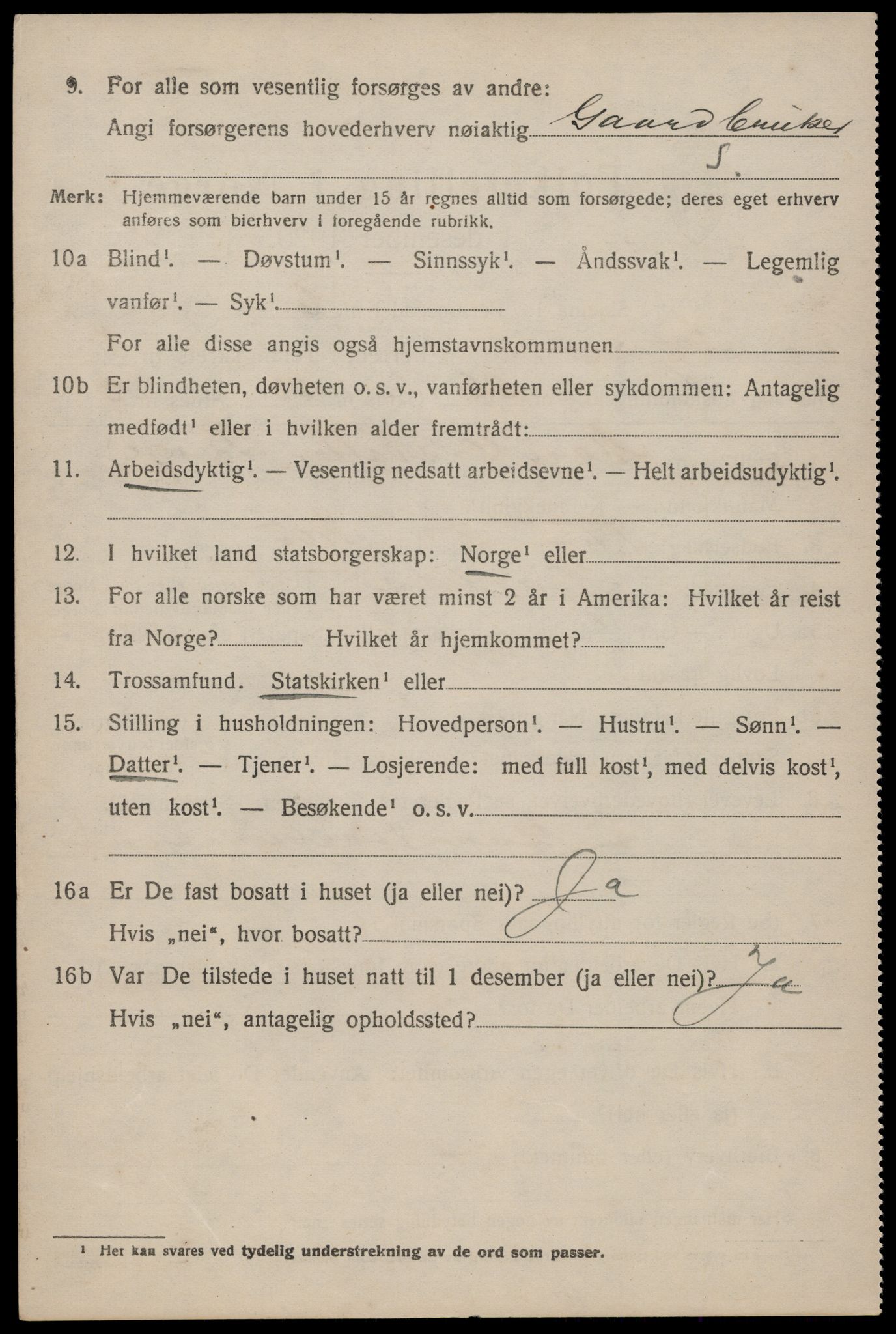 SAKO, 1920 census for Hjartdal, 1920, p. 1827