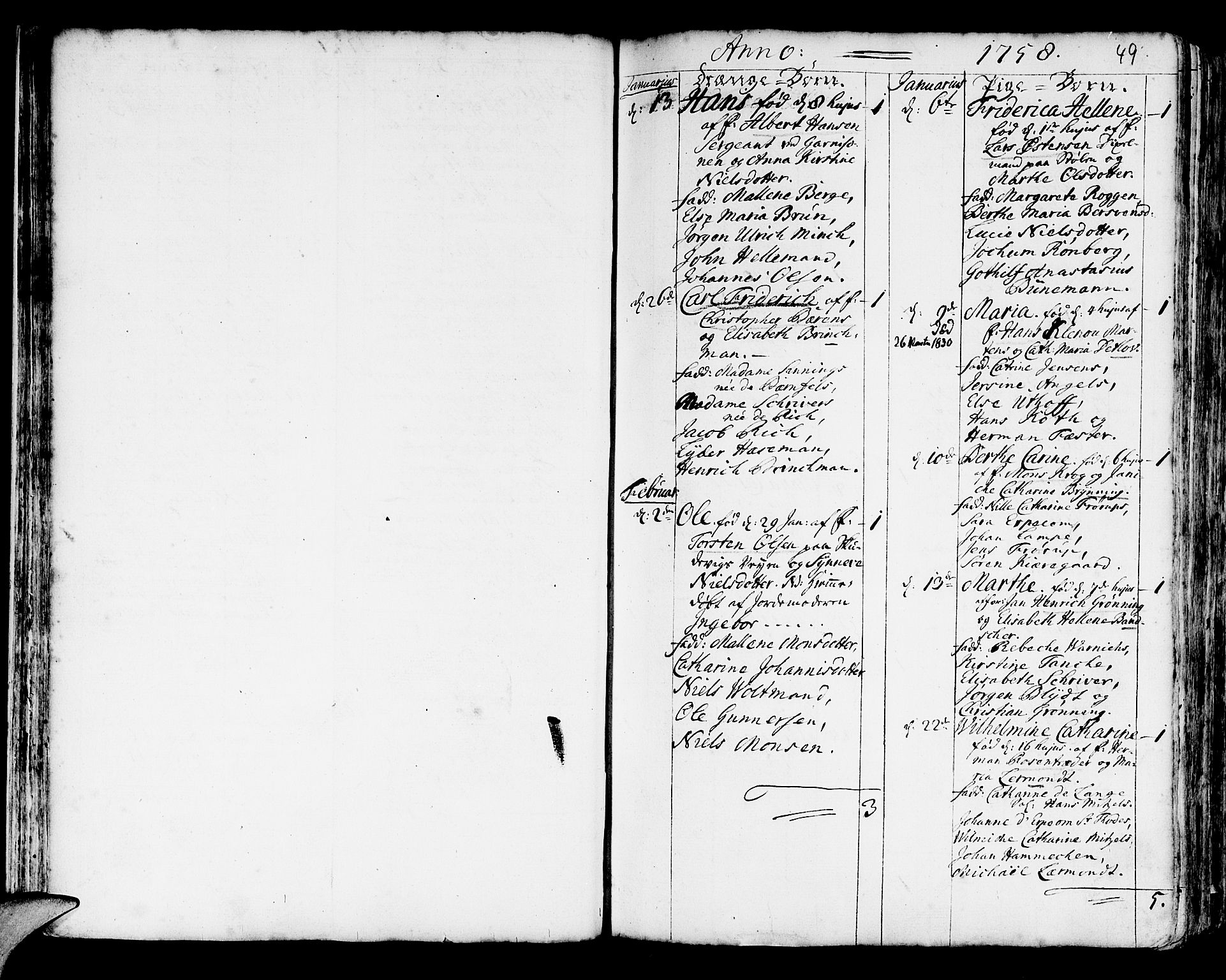 Korskirken sokneprestembete, SAB/A-76101/H/Haa/L0005: Parish register (official) no. A 5, 1751-1789, p. 49