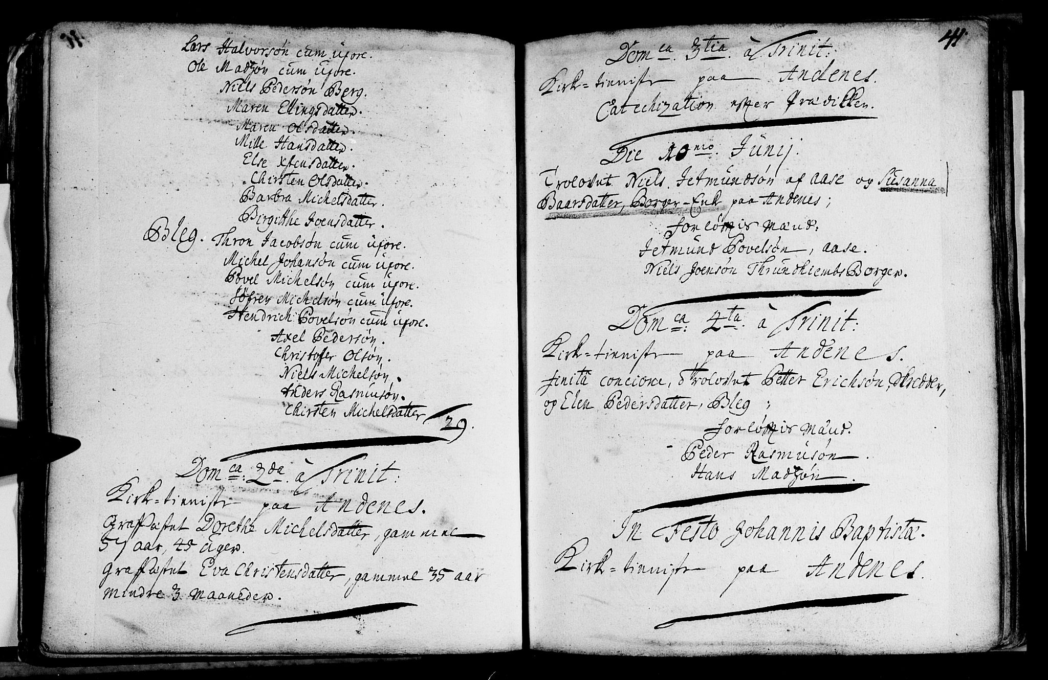 Ministerialprotokoller, klokkerbøker og fødselsregistre - Nordland, AV/SAT-A-1459/897/L1392: Parish register (official) no. 897A01 /2, 1708-1717, p. 41