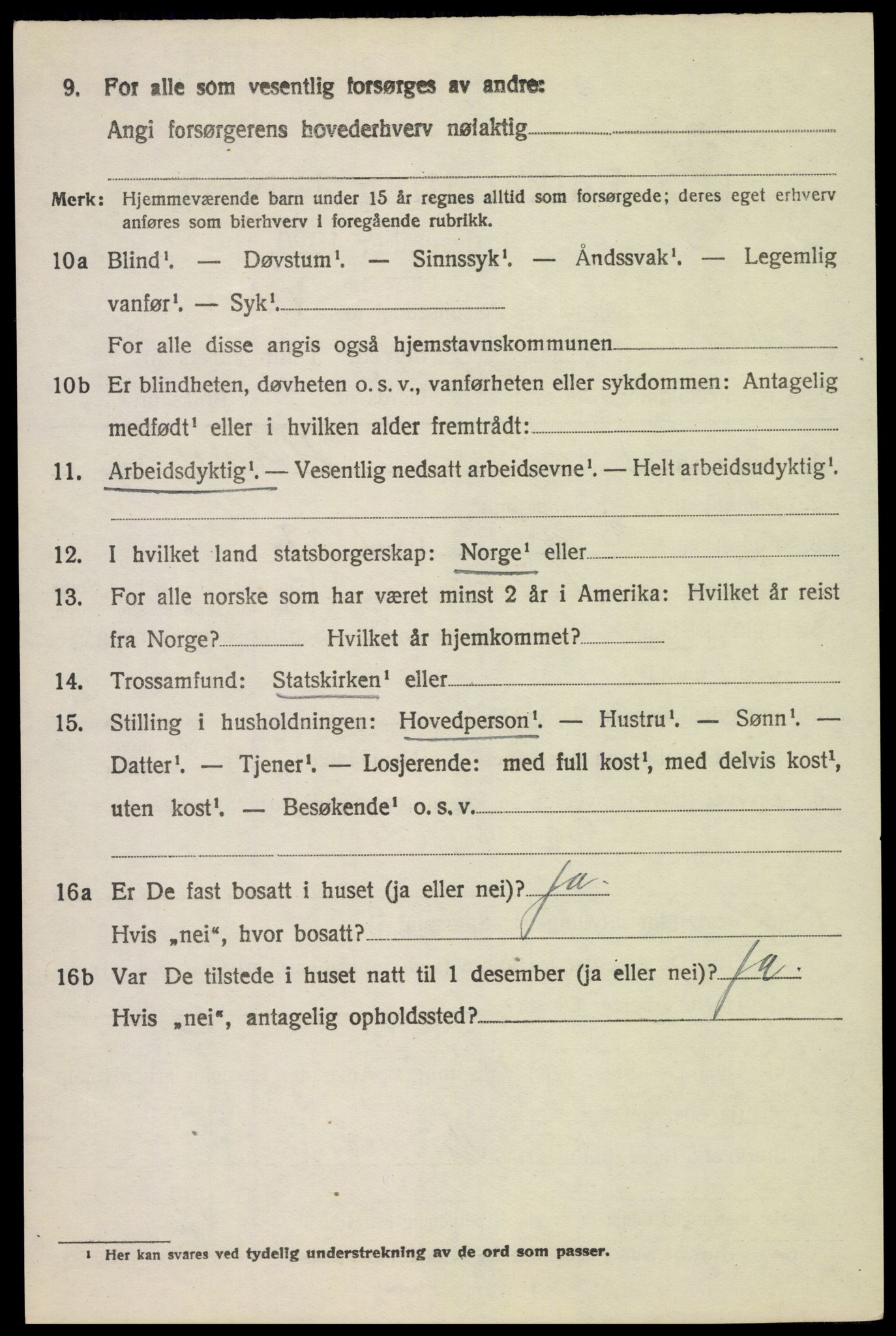 SAH, 1920 census for Nord-Fron, 1920, p. 5957