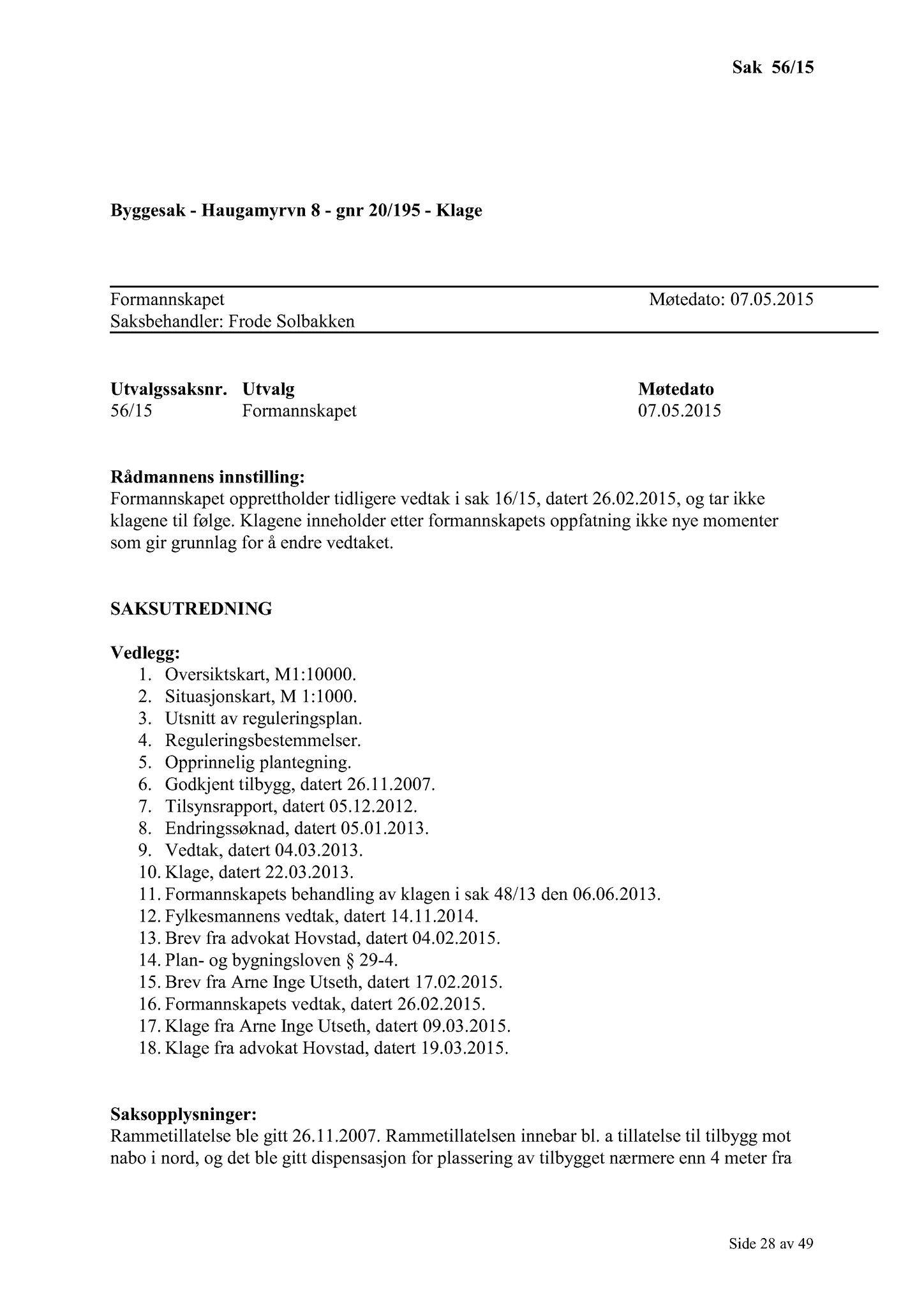 Klæbu Kommune, TRKO/KK/02-FS/L008: Formannsskapet - Møtedokumenter, 2015, p. 1479