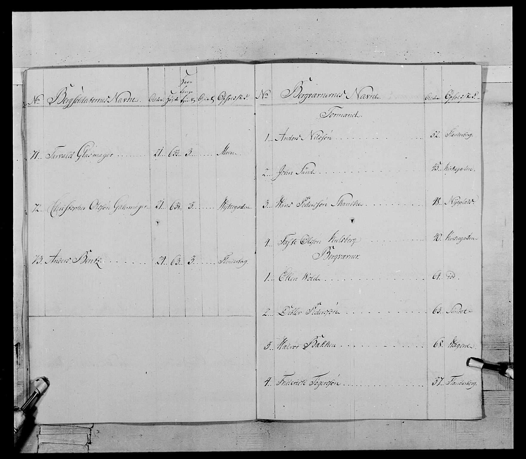 Generalitets- og kommissariatskollegiet, Det kongelige norske kommissariatskollegium, AV/RA-EA-5420/E/Eh/L0119: Rørosiske frivillige bergkorps/bergjegerkorps, 1794-1799, p. 155