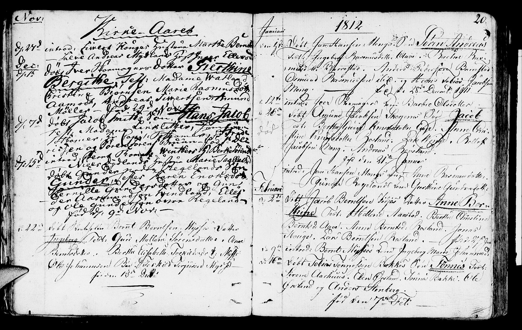 Sokndal sokneprestkontor, SAST/A-101808: Parish register (official) no. A 5, 1806-1826, p. 20