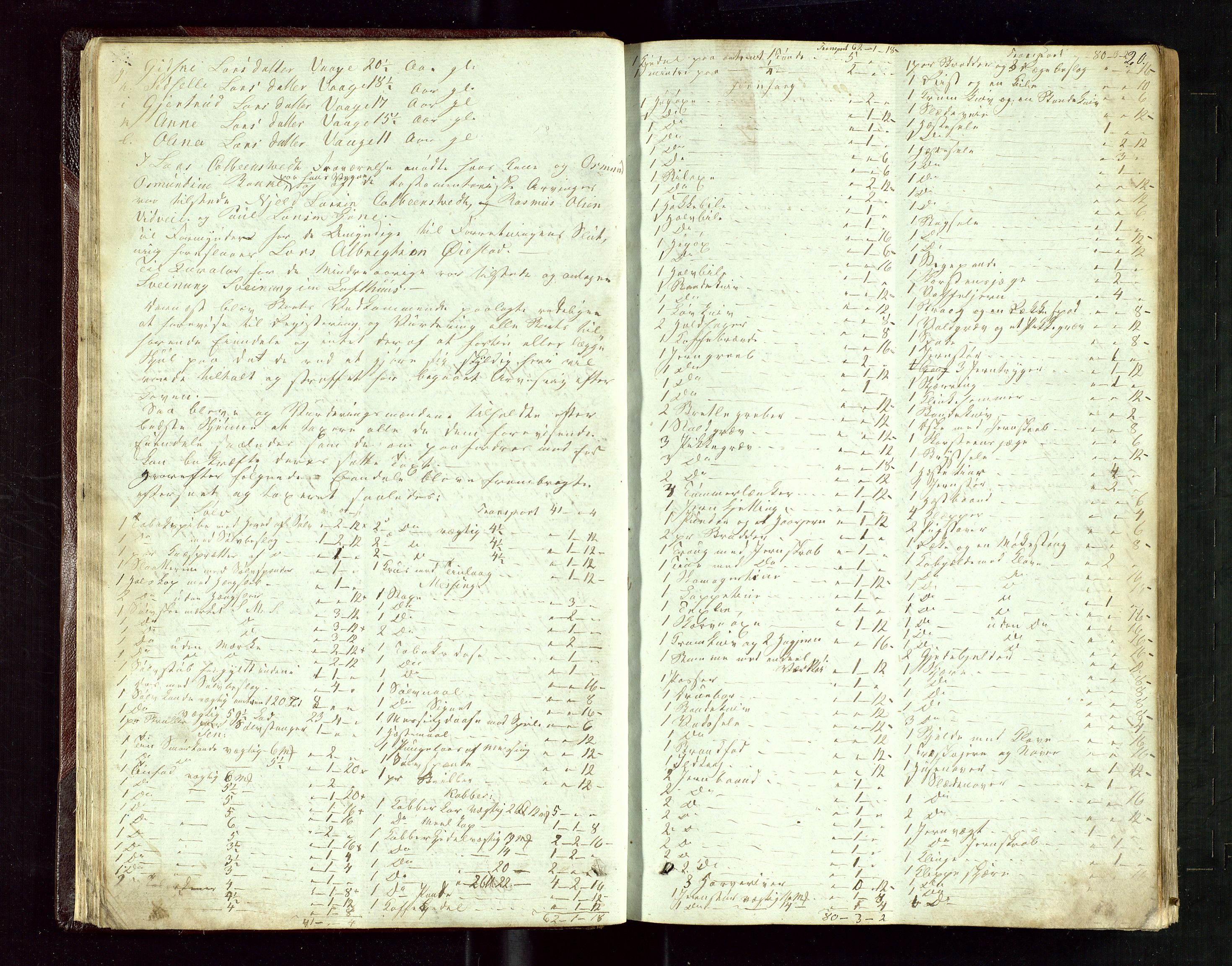 Ryfylke tingrett, AV/SAST-A-100055/001/IV/IVE/L0004: Skifteregistreringsprotokoll Suldal, 1851-1877, p. 20