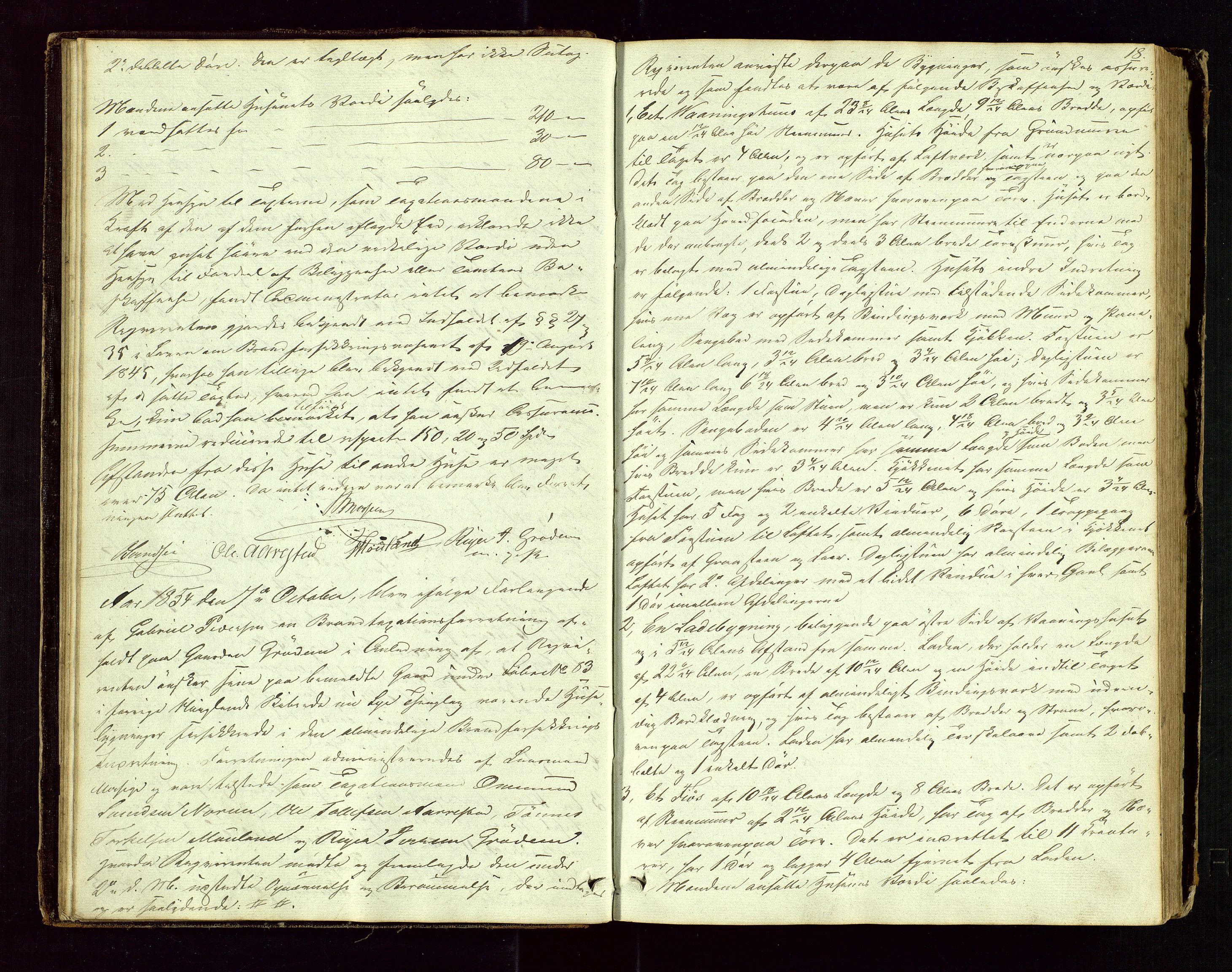Time lensmannskontor, AV/SAST-A-100420/Goa/L0001: "Brandtaxations-Protocol for Houglands Thinglaug", 1846-1904, p. 17b-18a
