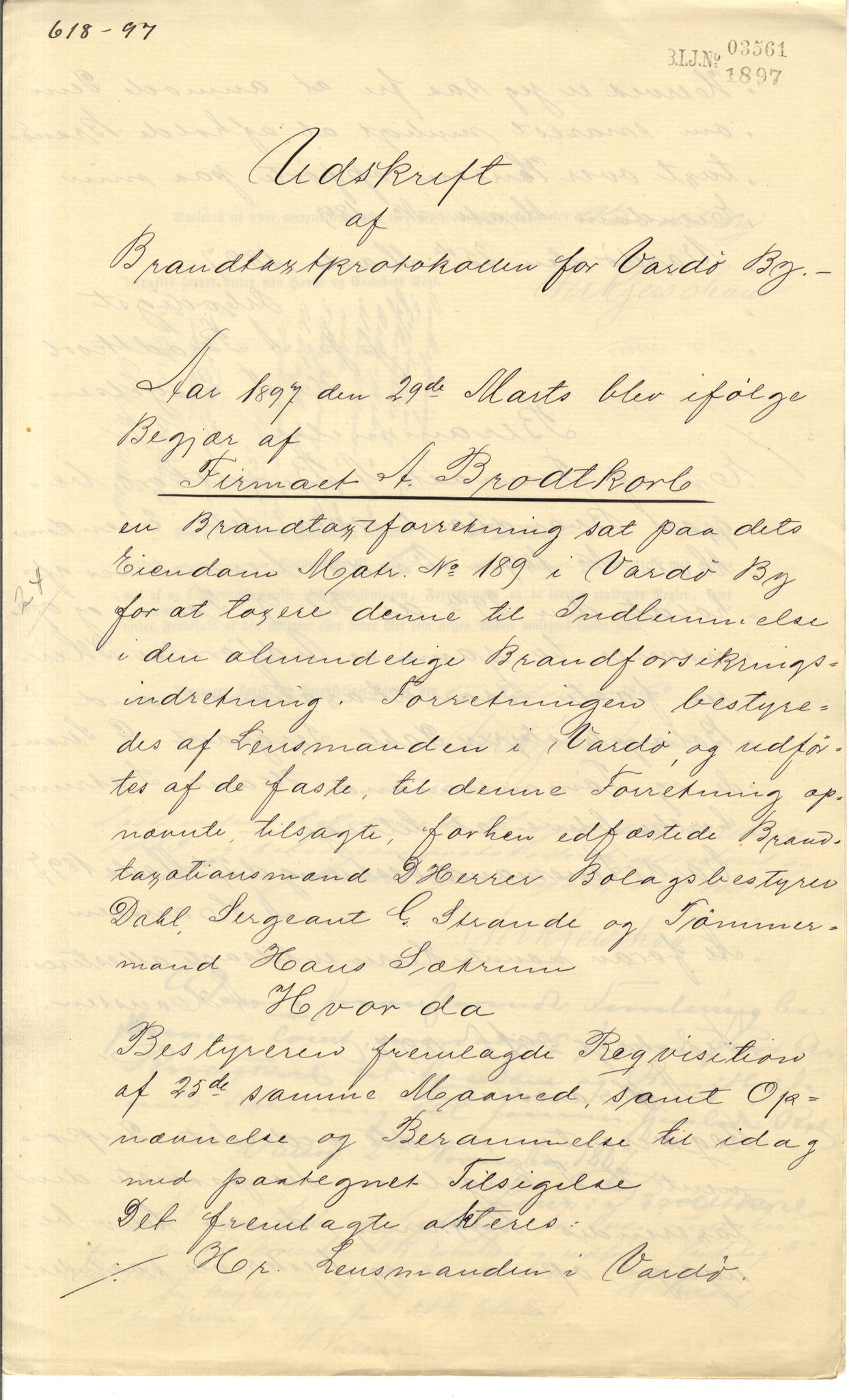 Brodtkorb handel A/S, VAMU/A-0001/Q/Qb/L0001: Skjøter og grunnbrev i Vardø by, 1822-1943, p. 141