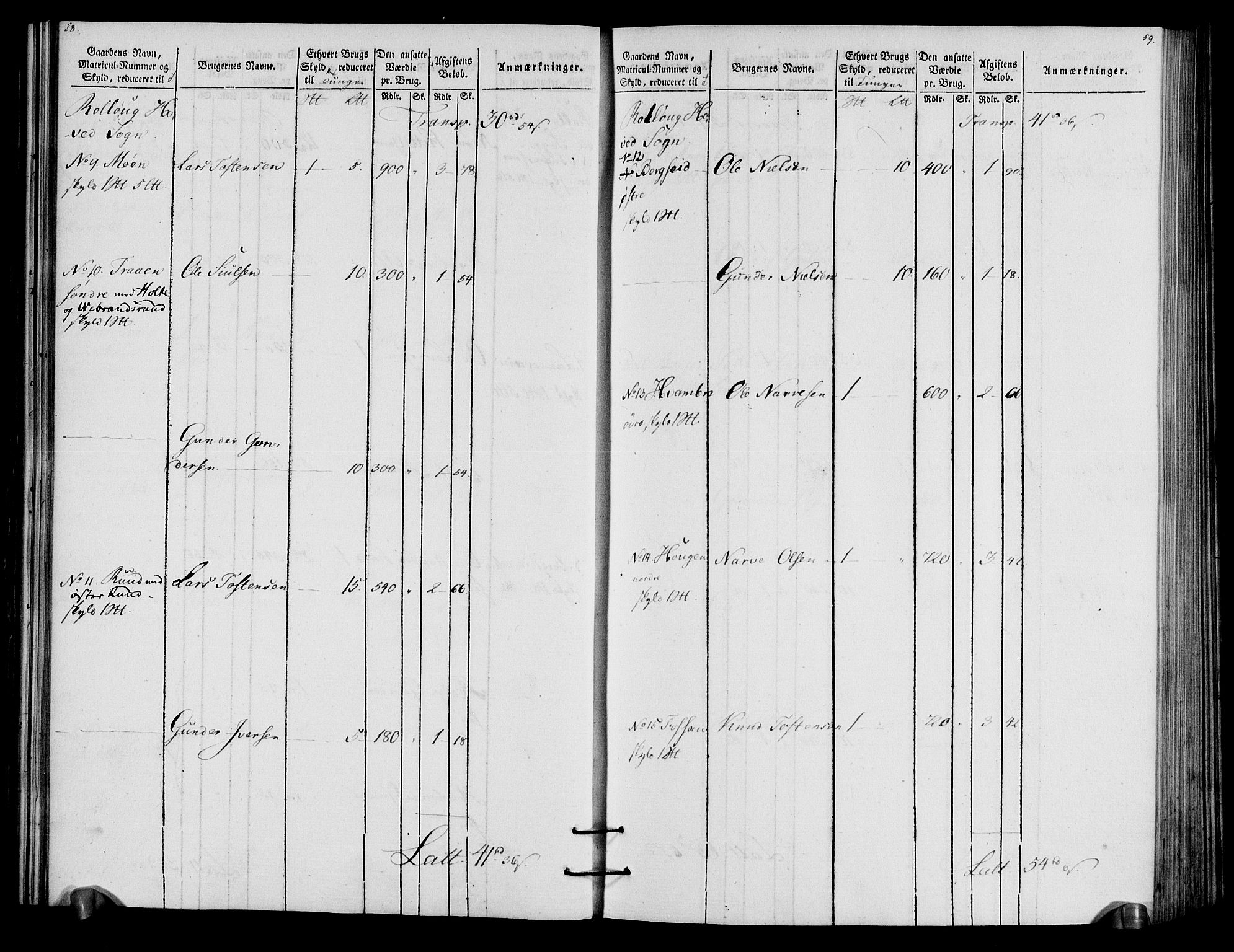 Rentekammeret inntil 1814, Realistisk ordnet avdeling, AV/RA-EA-4070/N/Ne/Nea/L0057a: Numedal og Sandsvær fogderi. Oppebørselsregister for fogderiets landdistrikter, 1803-1804, p. 32