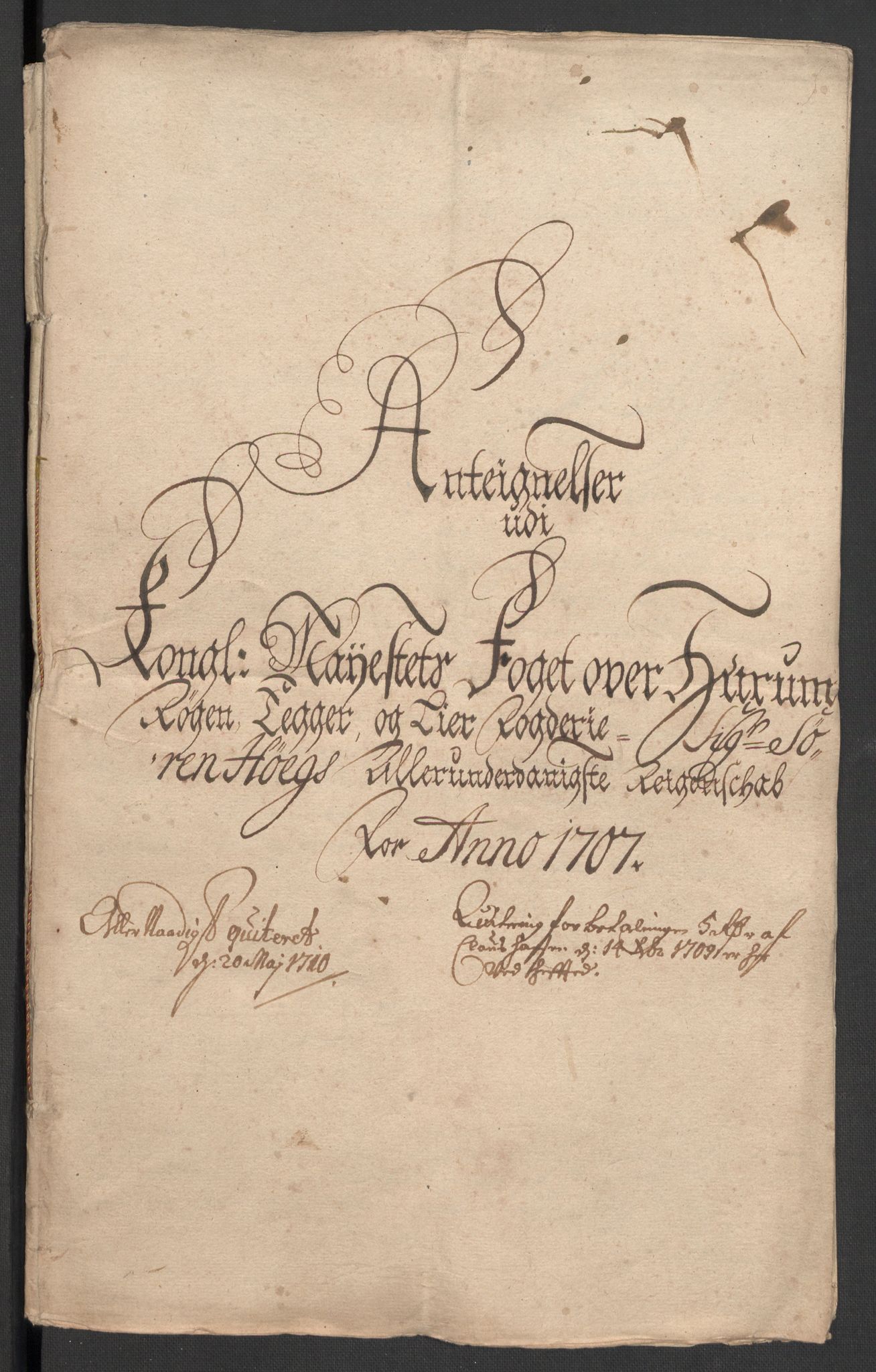 Rentekammeret inntil 1814, Reviderte regnskaper, Fogderegnskap, RA/EA-4092/R30/L1701: Fogderegnskap Hurum, Røyken, Eiker og Lier, 1706-1707, p. 425