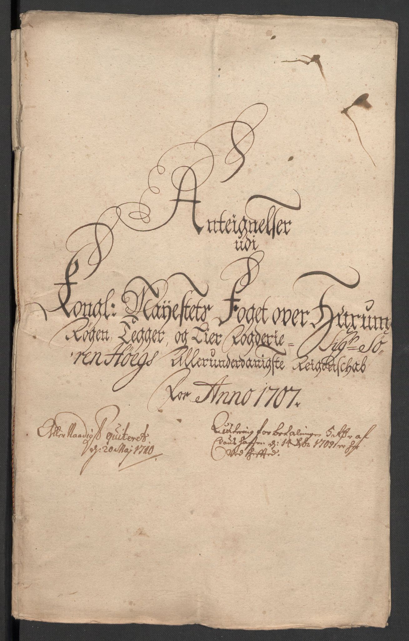Rentekammeret inntil 1814, Reviderte regnskaper, Fogderegnskap, AV/RA-EA-4092/R30/L1701: Fogderegnskap Hurum, Røyken, Eiker og Lier, 1706-1707, p. 425