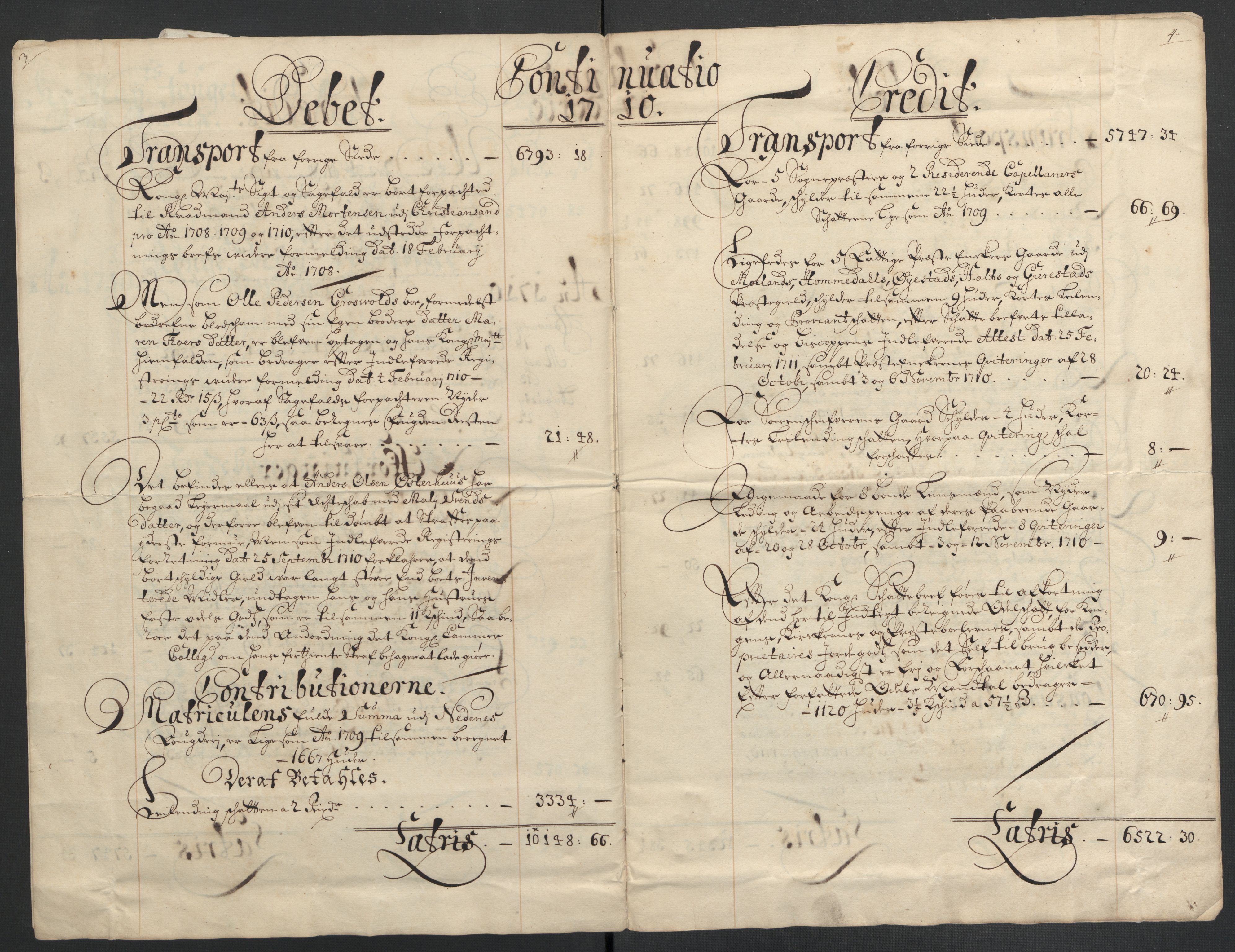 Rentekammeret inntil 1814, Reviderte regnskaper, Fogderegnskap, AV/RA-EA-4092/R39/L2319: Fogderegnskap Nedenes, 1710-1711, p. 9