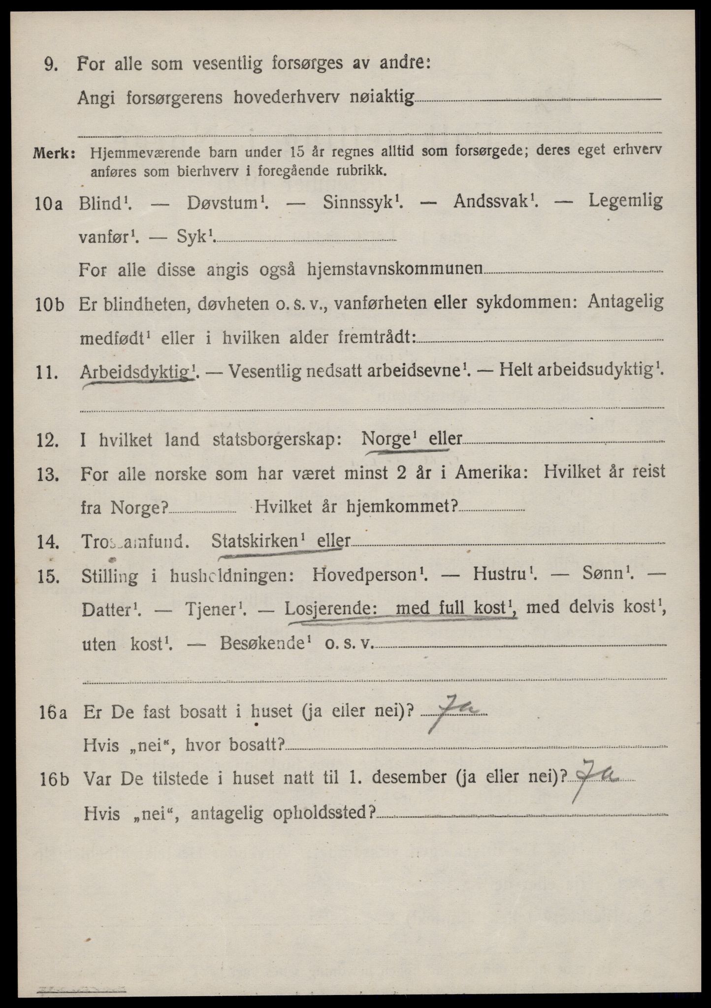 SAT, 1920 census for Haram, 1920, p. 2100