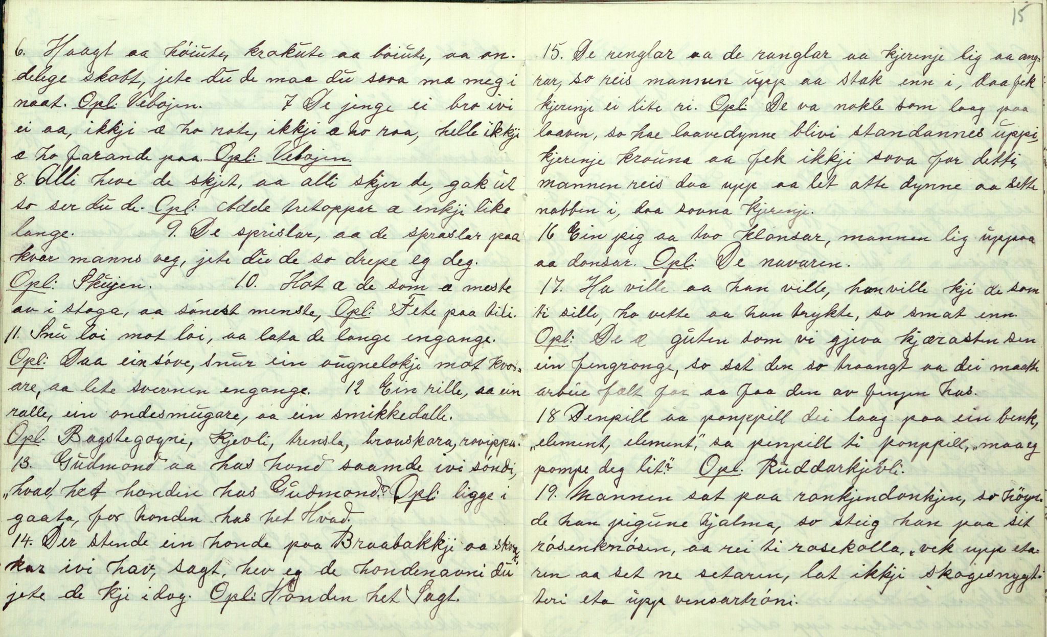 Rikard Berge, TEMU/TGM-A-1003/F/L0006/0029: 201-250 / 229 Oppskrifter av Halvor G. Kalbast, 1911, p. 14-15